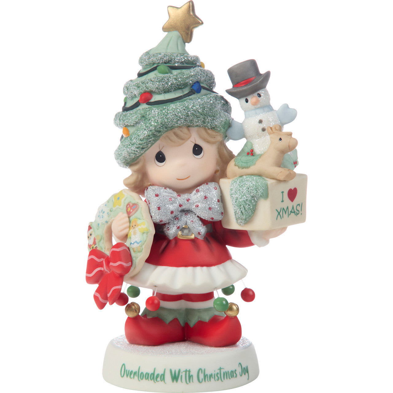Precious Moments Overloaded With Christmas Joy Figurine