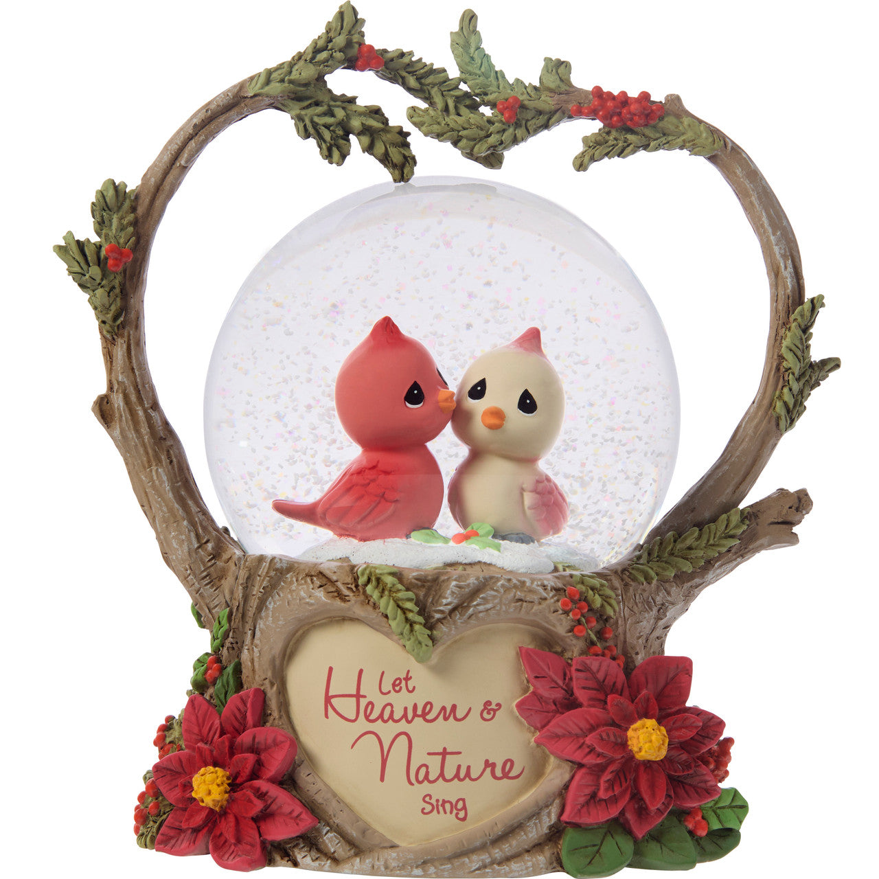 Precious Moments Let Heaven And Nature Sing Snow Globe