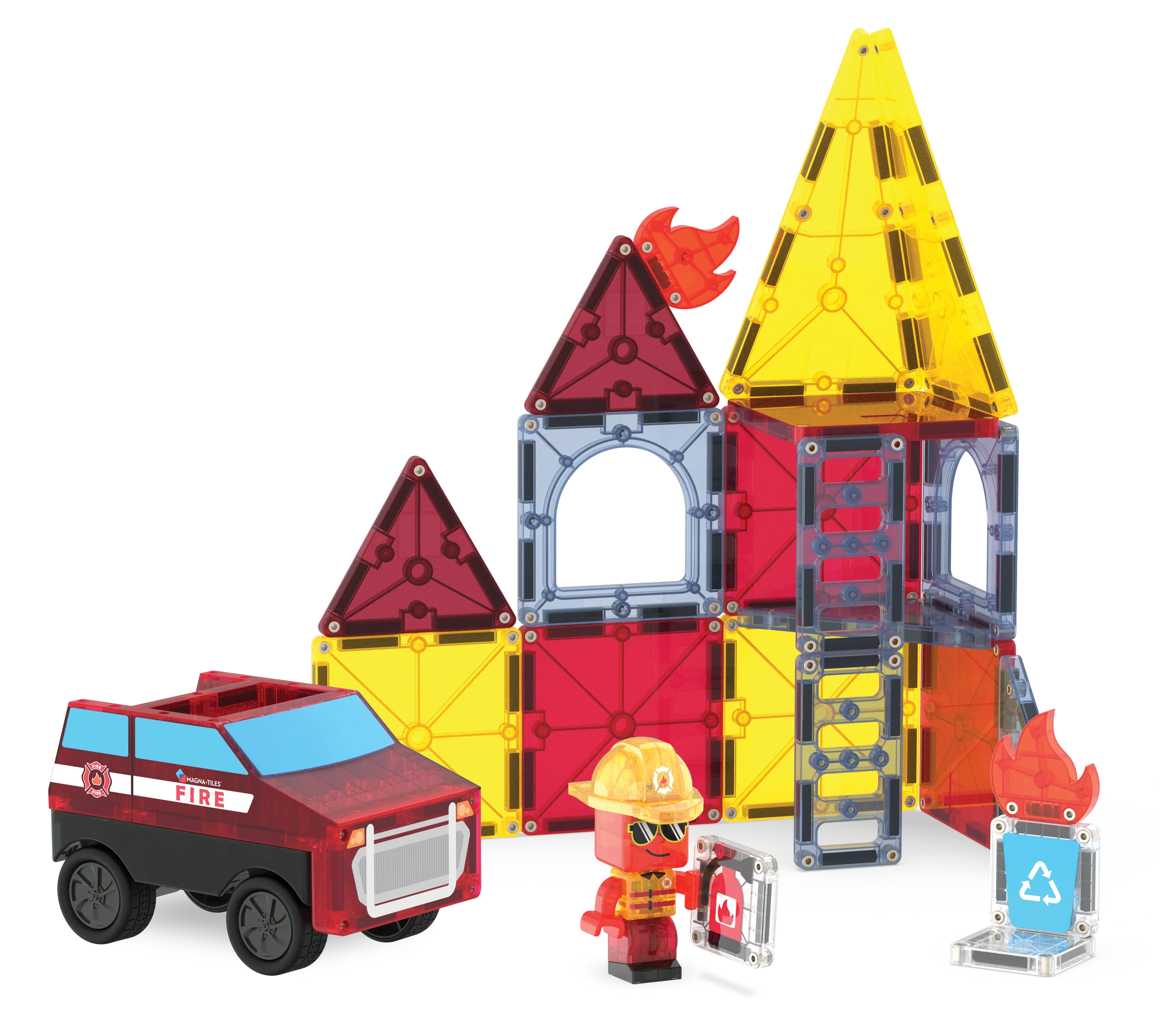 Magna-Tile Fire Rescue