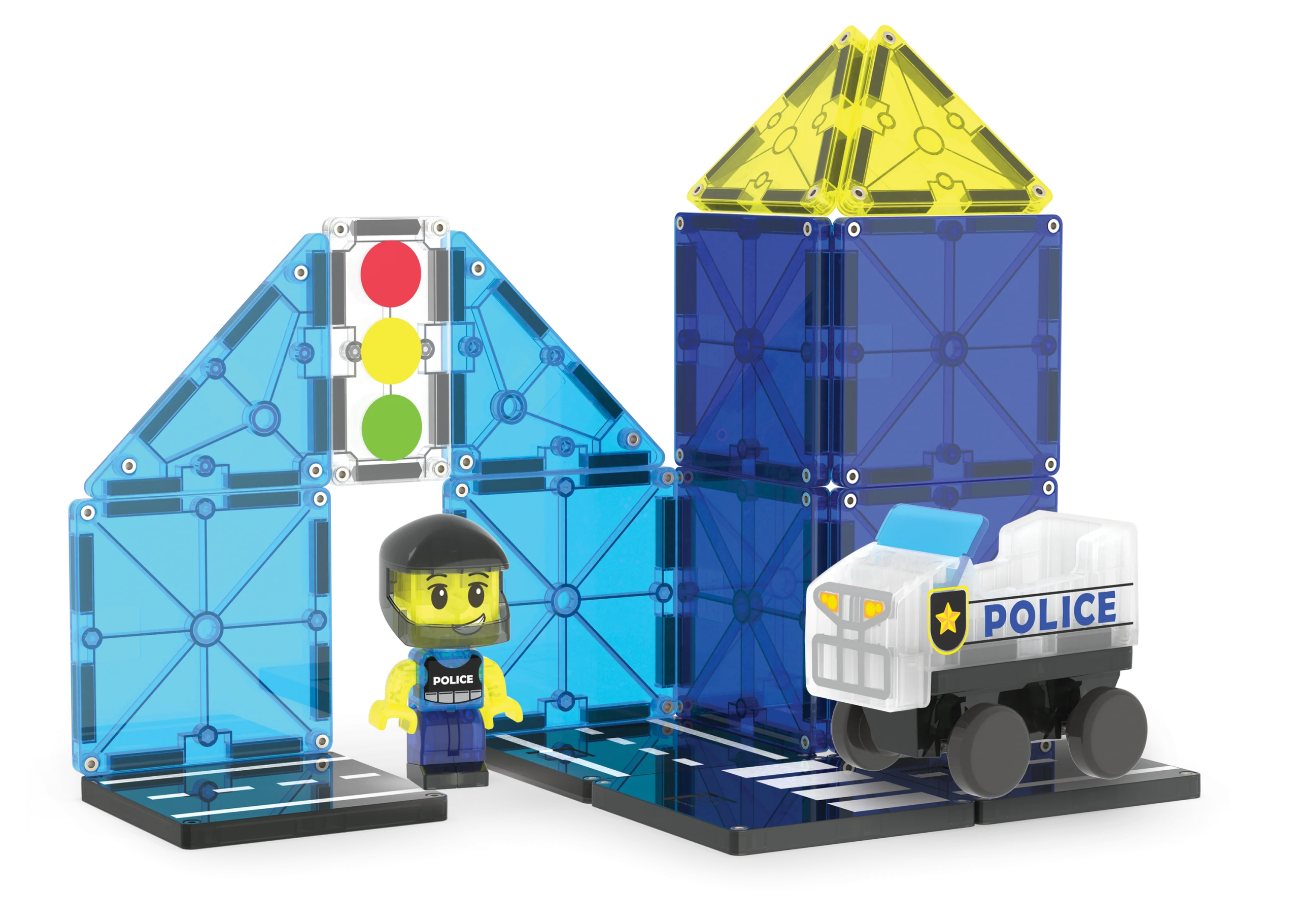 Magna-Tile Police Patrol
