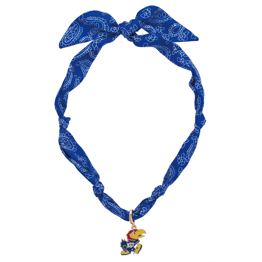 Kansas Jayhawks Logo Bandana Scarf Necklace