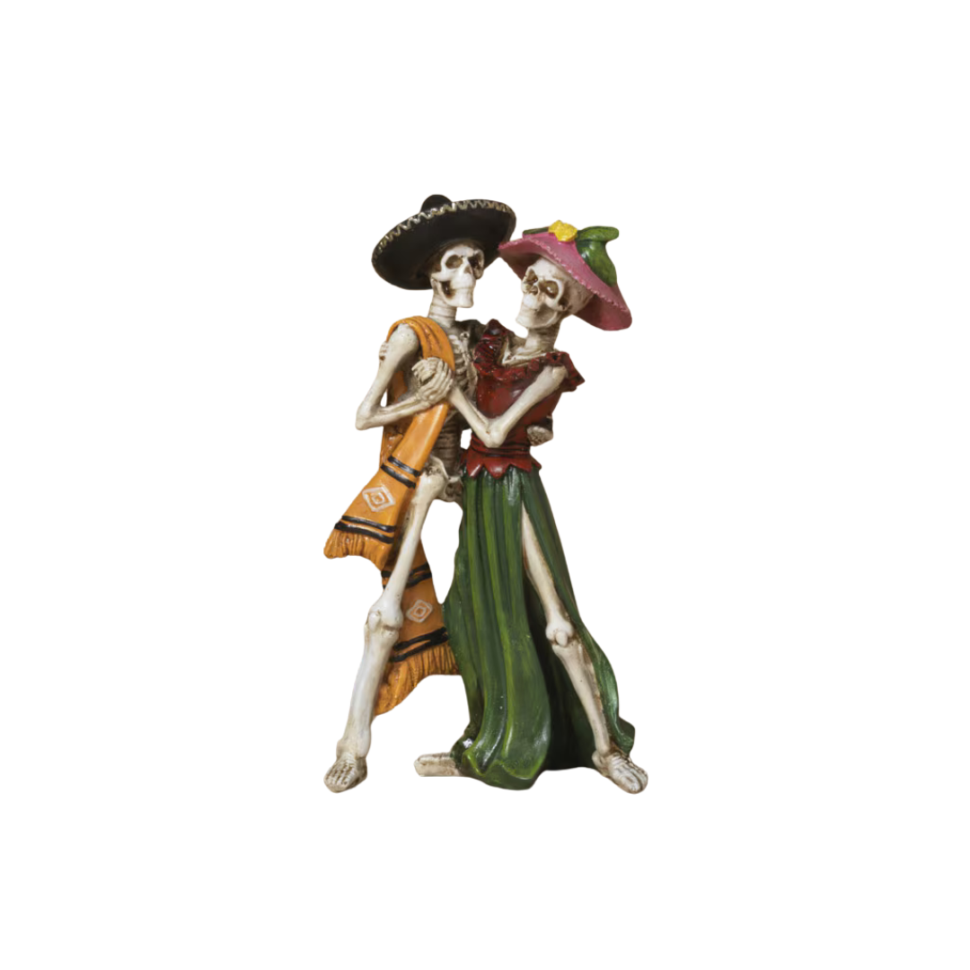 Red Day of the Dead Dancing Couple
