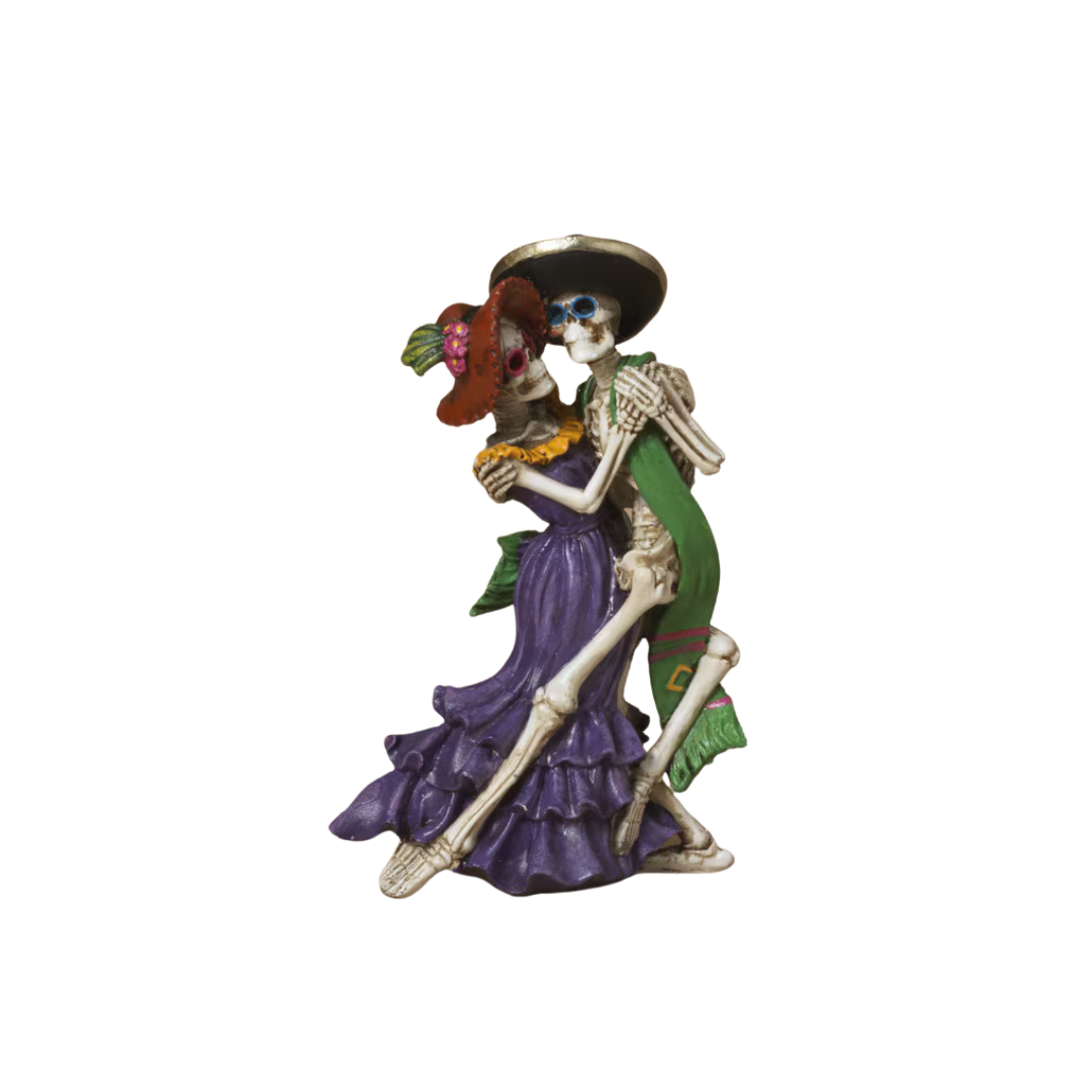 Purple Day of the Dead Dancing Couple