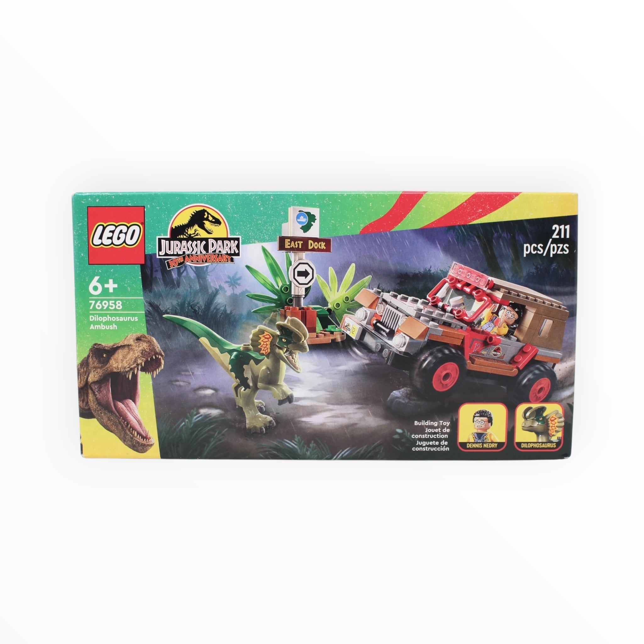 Retired Set 76958 Jurassic Park Dilophosaurus Ambush
