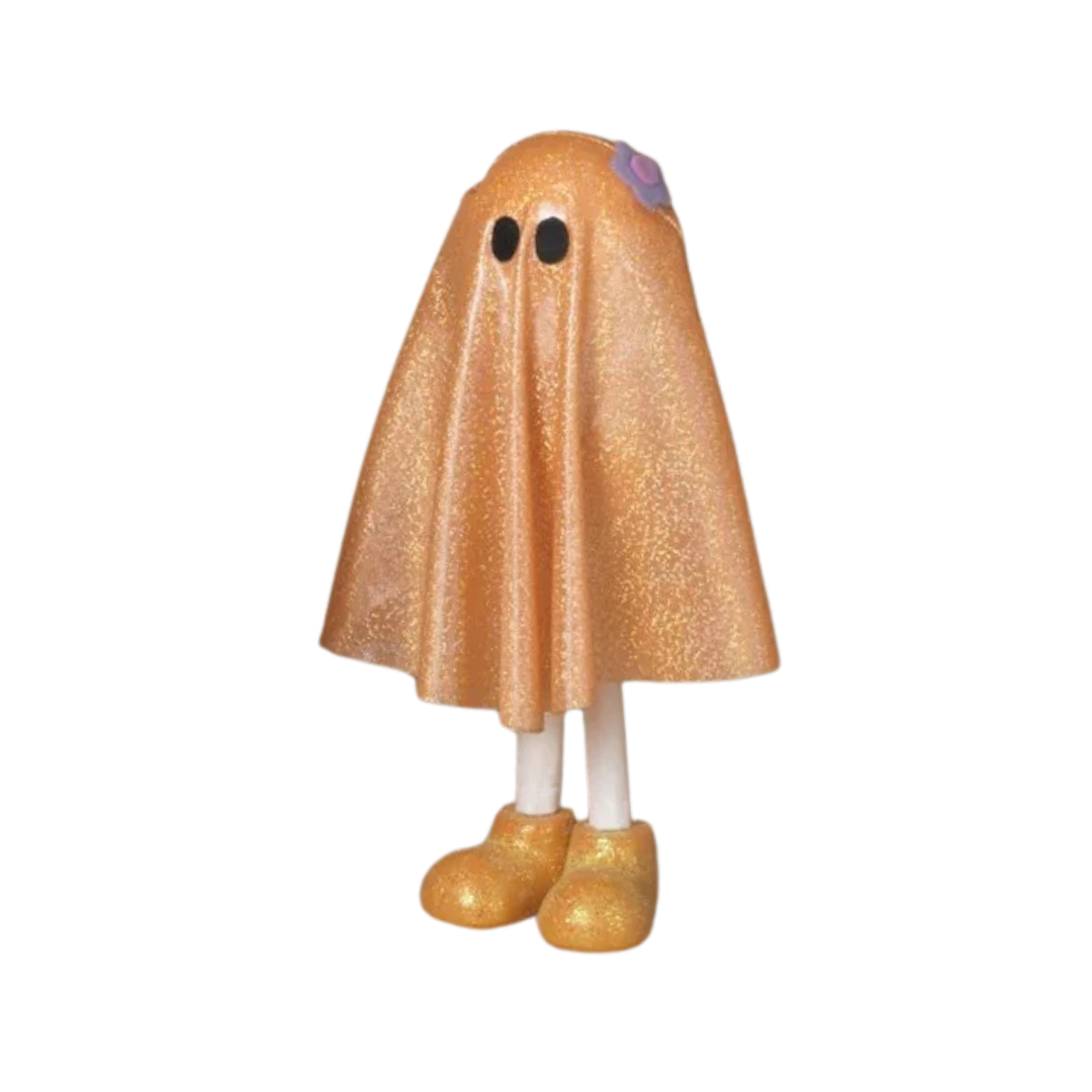 Orange Glitter Ghost