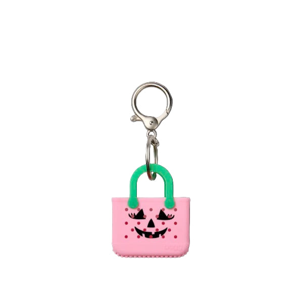 Tiny Tote Keychain - Pink Bogg O' Lantern