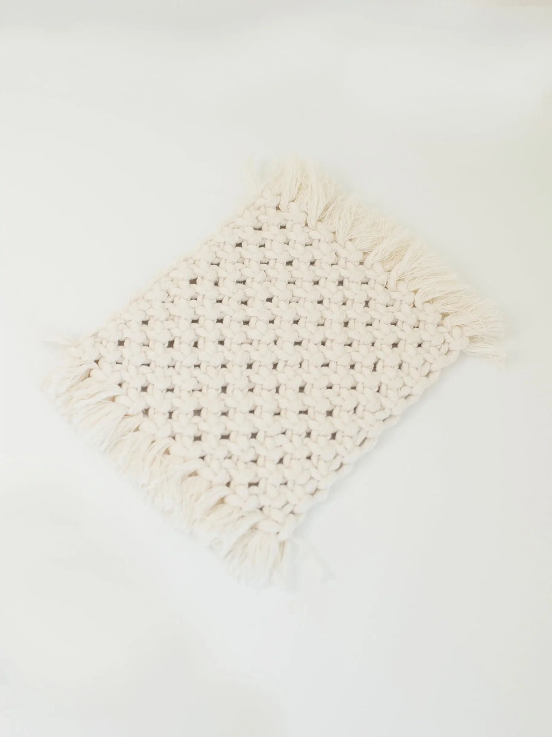 Dollhouse Macrame Rectangle Rug | Ivory