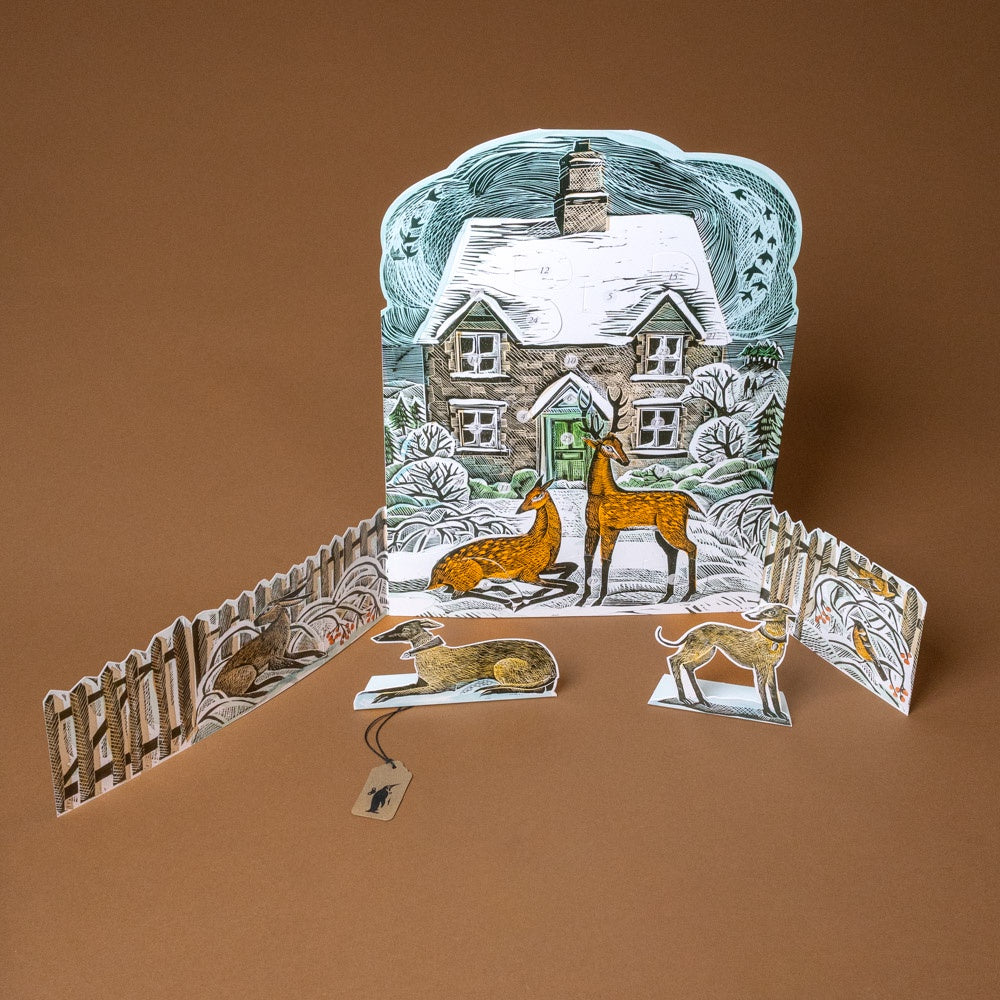 3-D Advent Calendar | Christmas Cottage