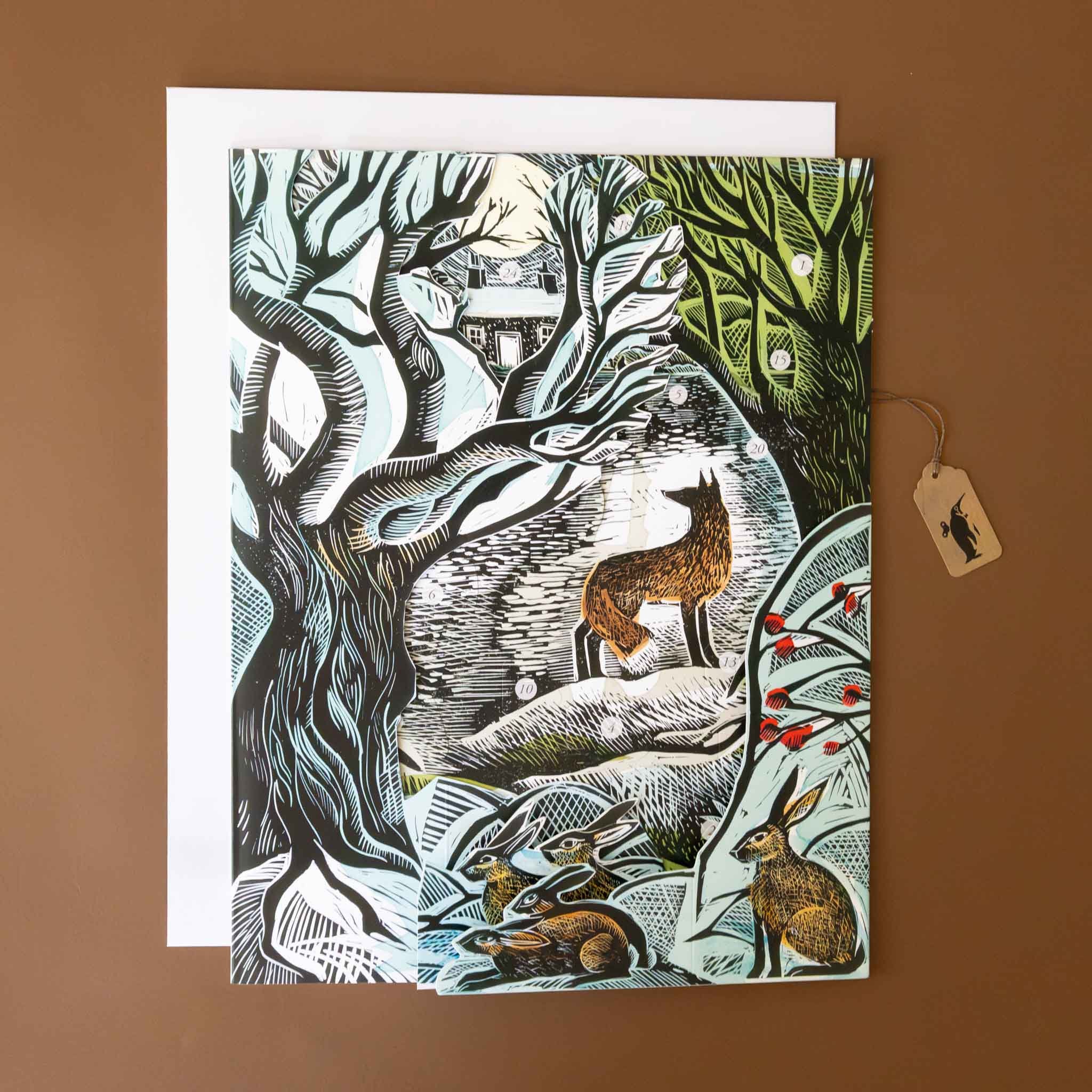 3-D Advent Calendar | Midnight Fox