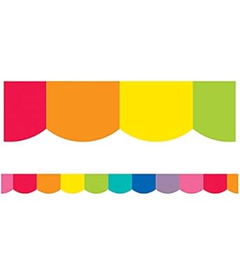 Hello Sunshine Rainbow Scalloped Border