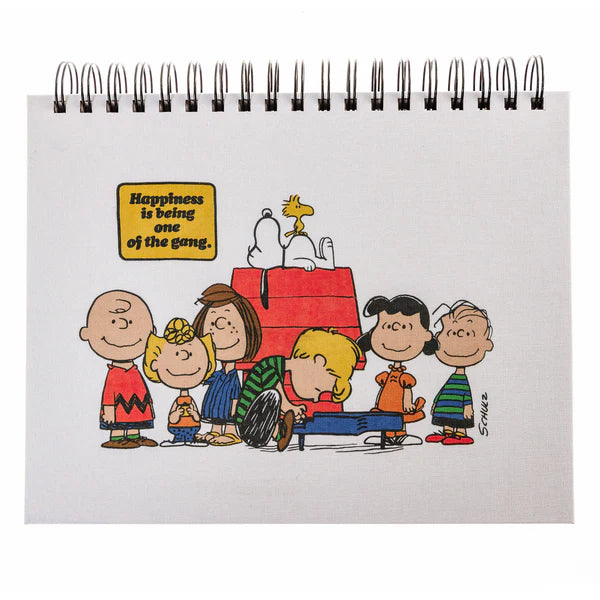 Peanuts® 75th Anniversary Fabric-Covered Spiral Weekly Desk Pad