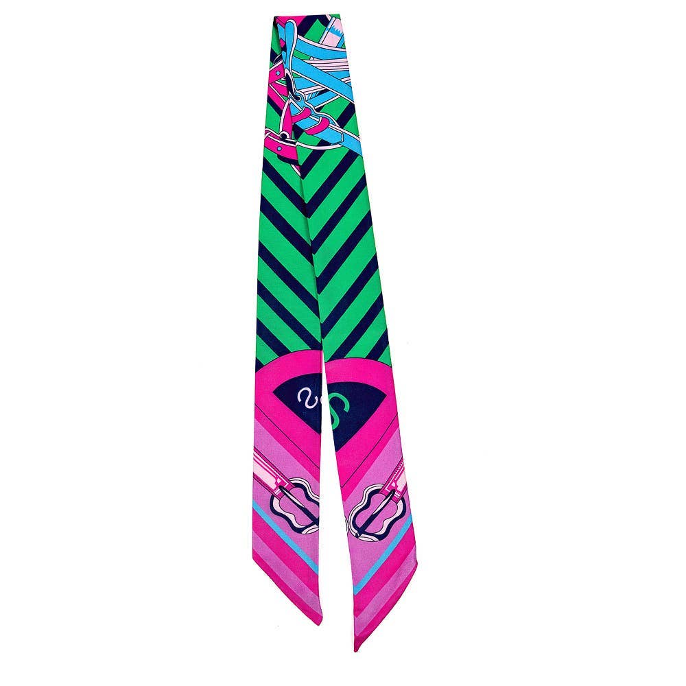 Triple Crown Mini Scarf: Green