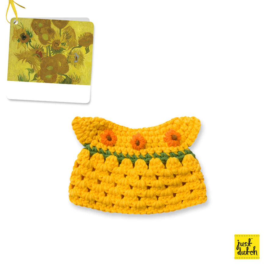 Van Gogh Sunflower Dress with Drape - Just Dutch mini dress