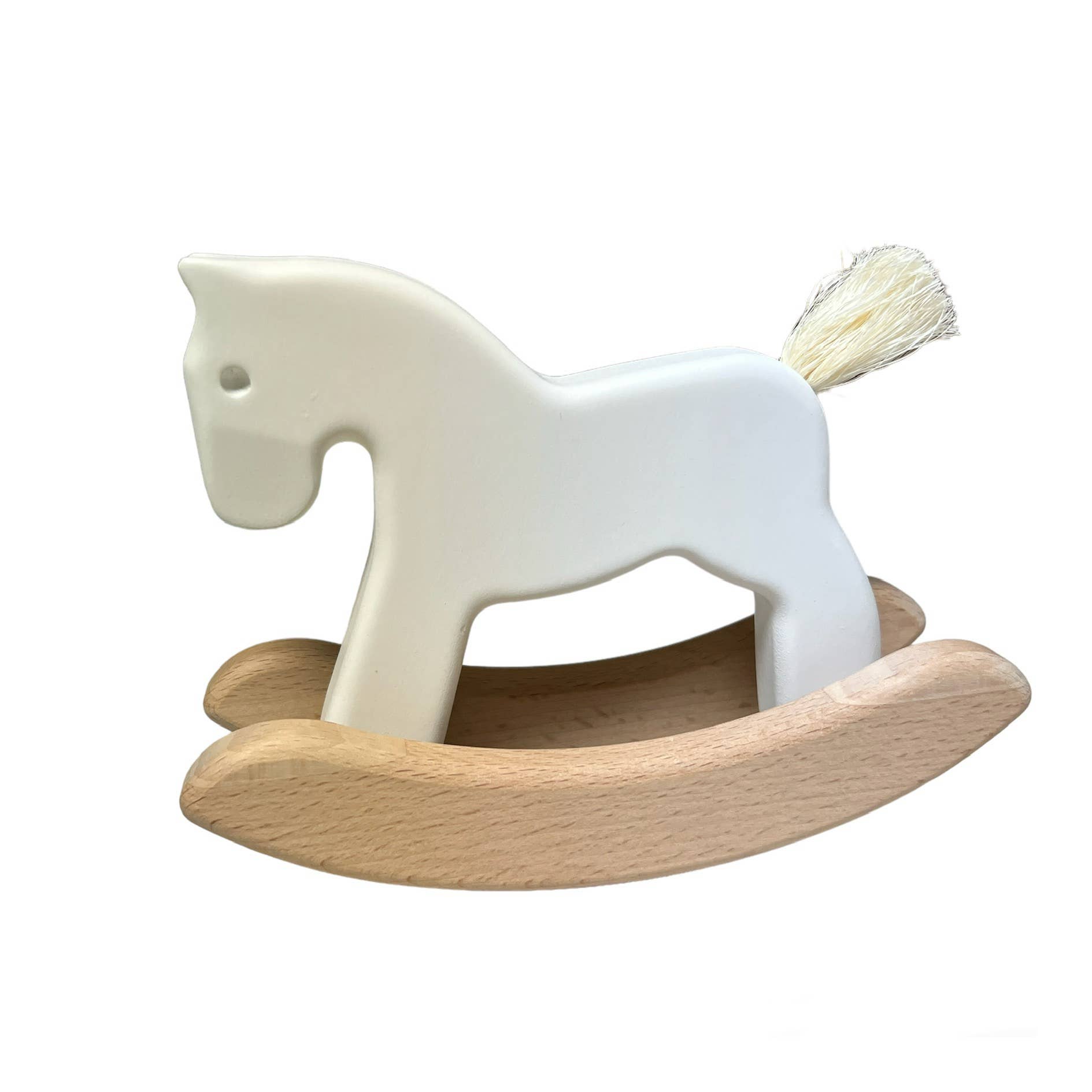 Bajo Rocking horse toy: White