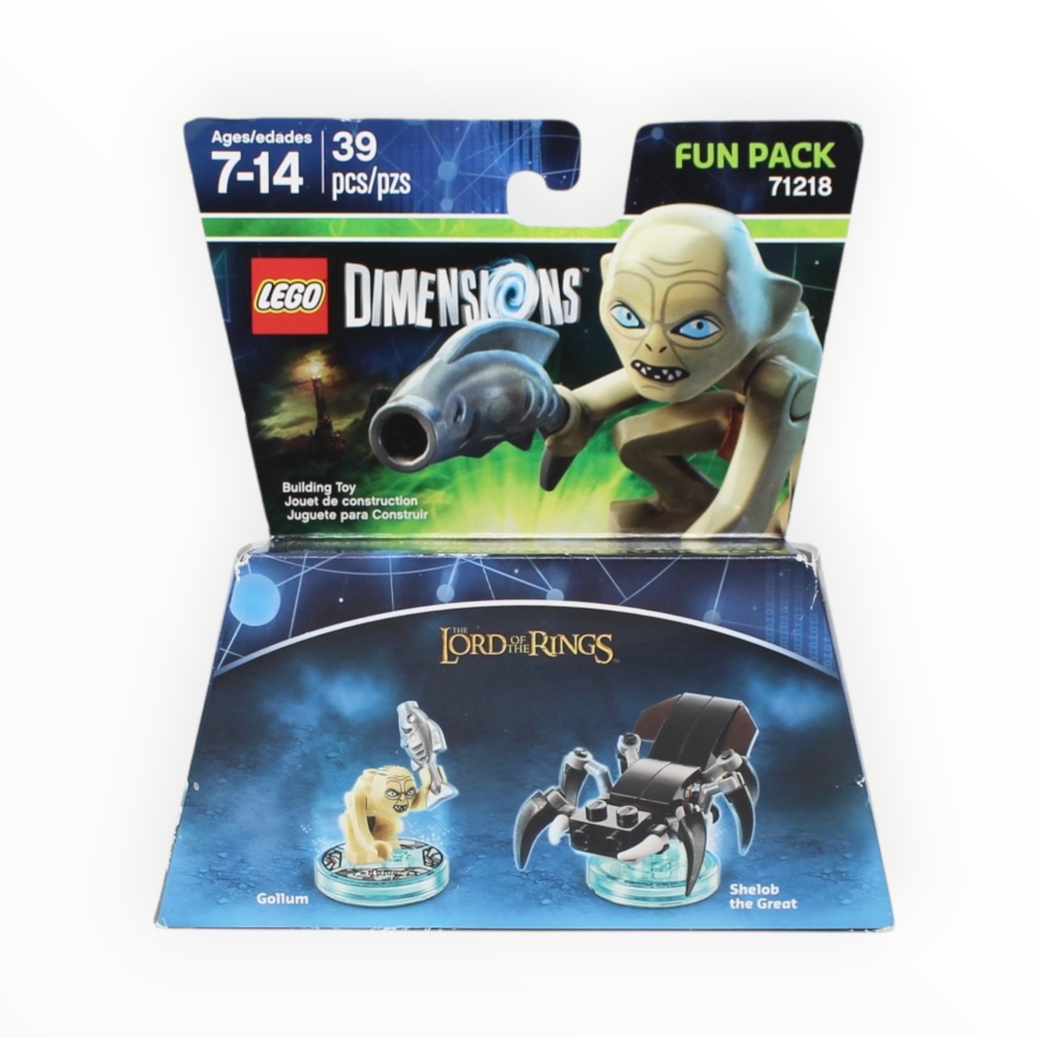 Retired Set 71218 Dimensions The Lord of the Rings Gollum and Shelob the Great (slightly damaged box)