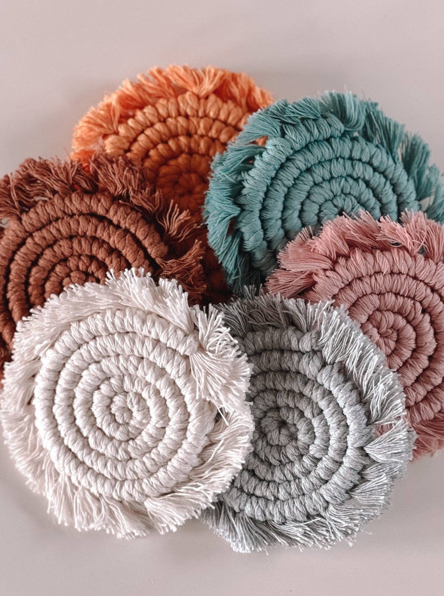 Dollhouse Boho Fringe Round Rug | Saffron