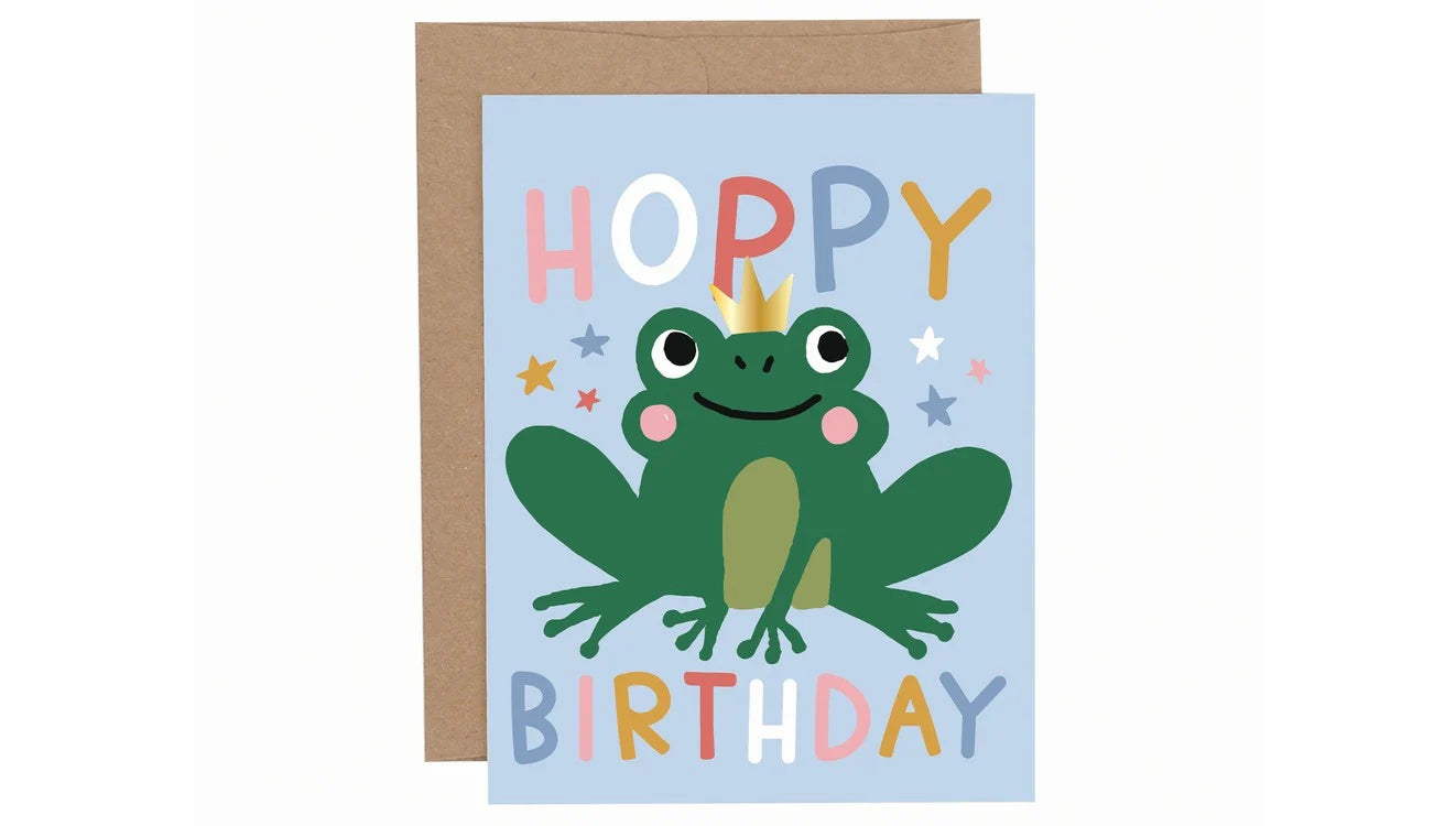 Hoppy Birthday Frog Card