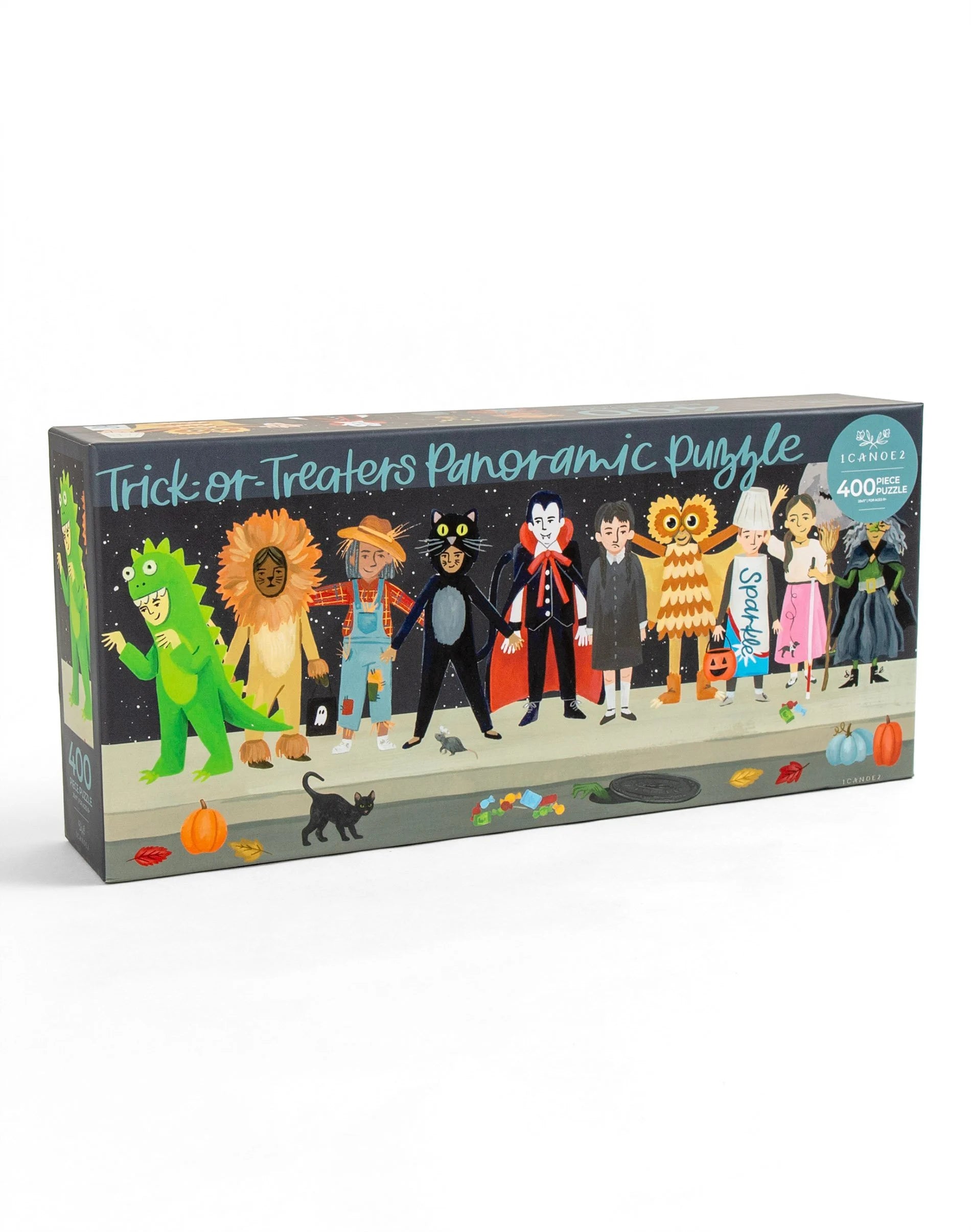 Trick-Or-Treaters 400pc Panoramic Puzzle