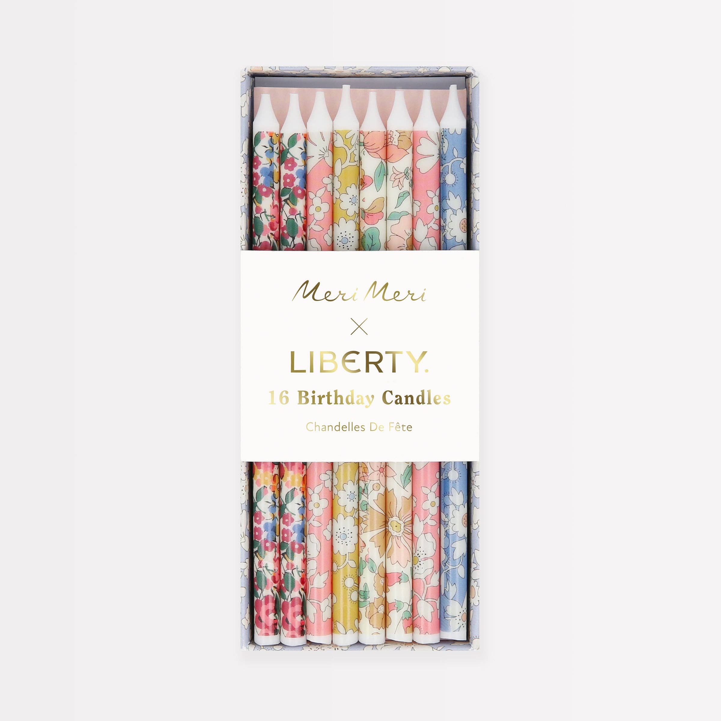 *NEW* Meri Meri x Liberty Mixed Print Party Candles