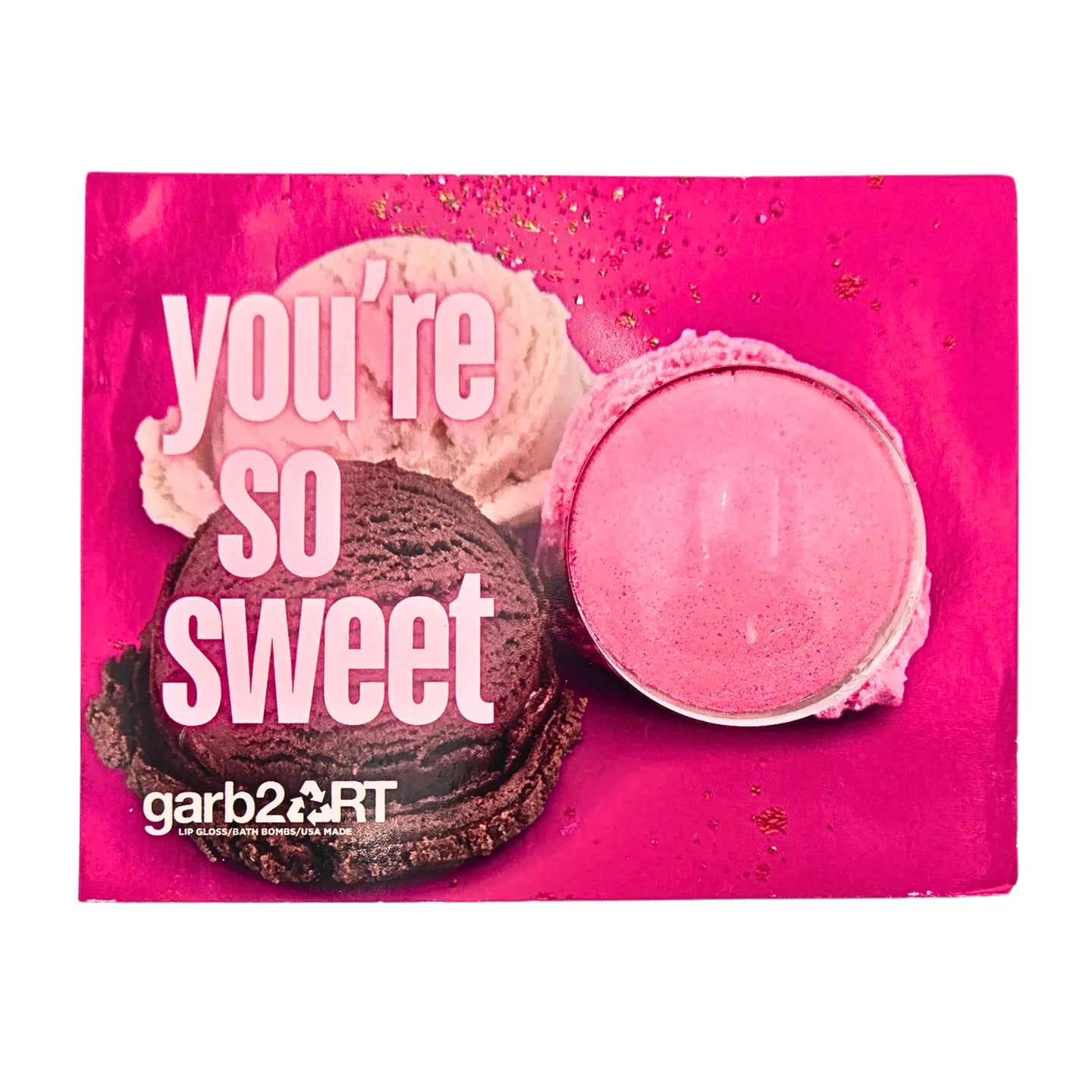 You're So Sweet Bath Bomb Card/Gift Tag