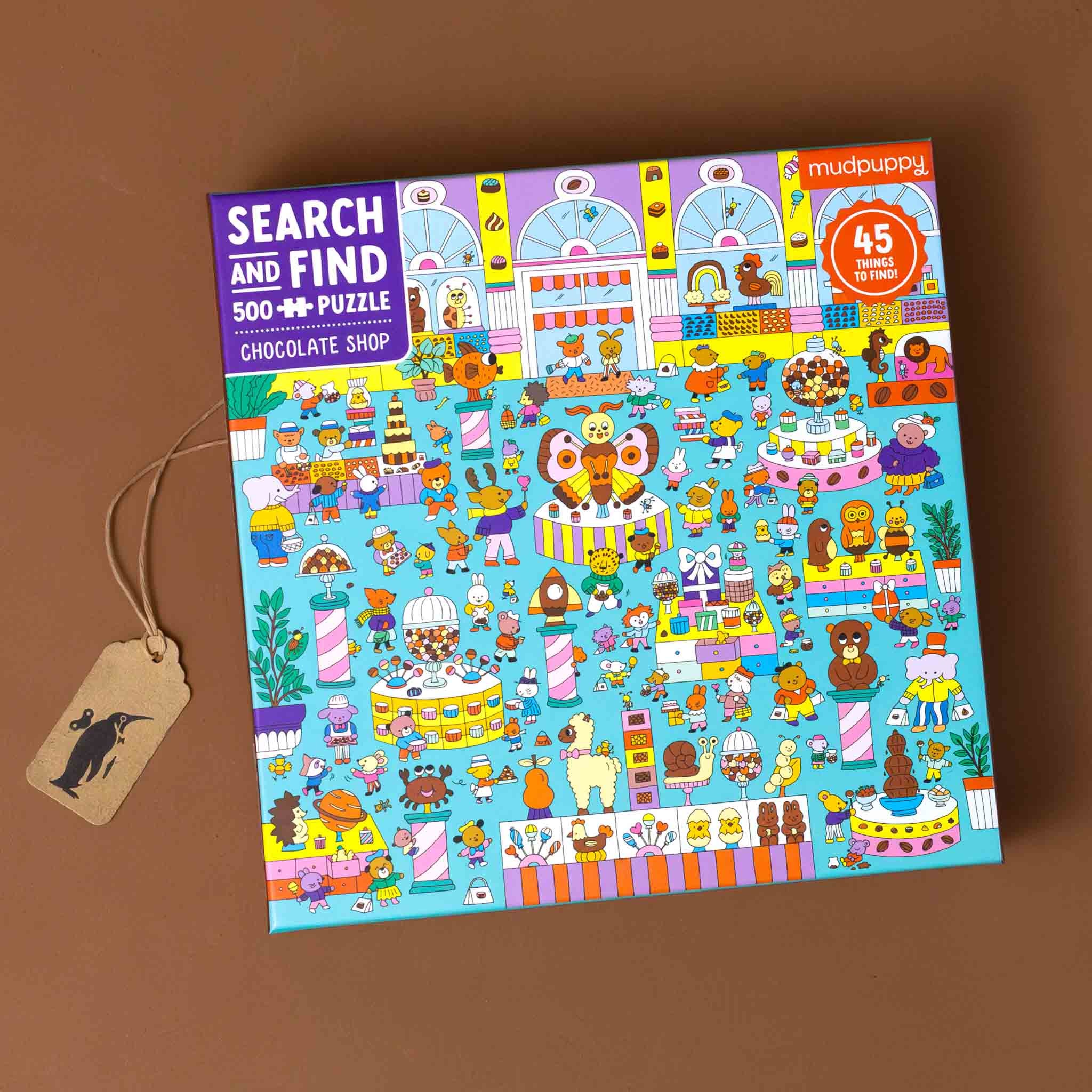 500 piece Seek & Find Puzzle | Chocolate Shop
