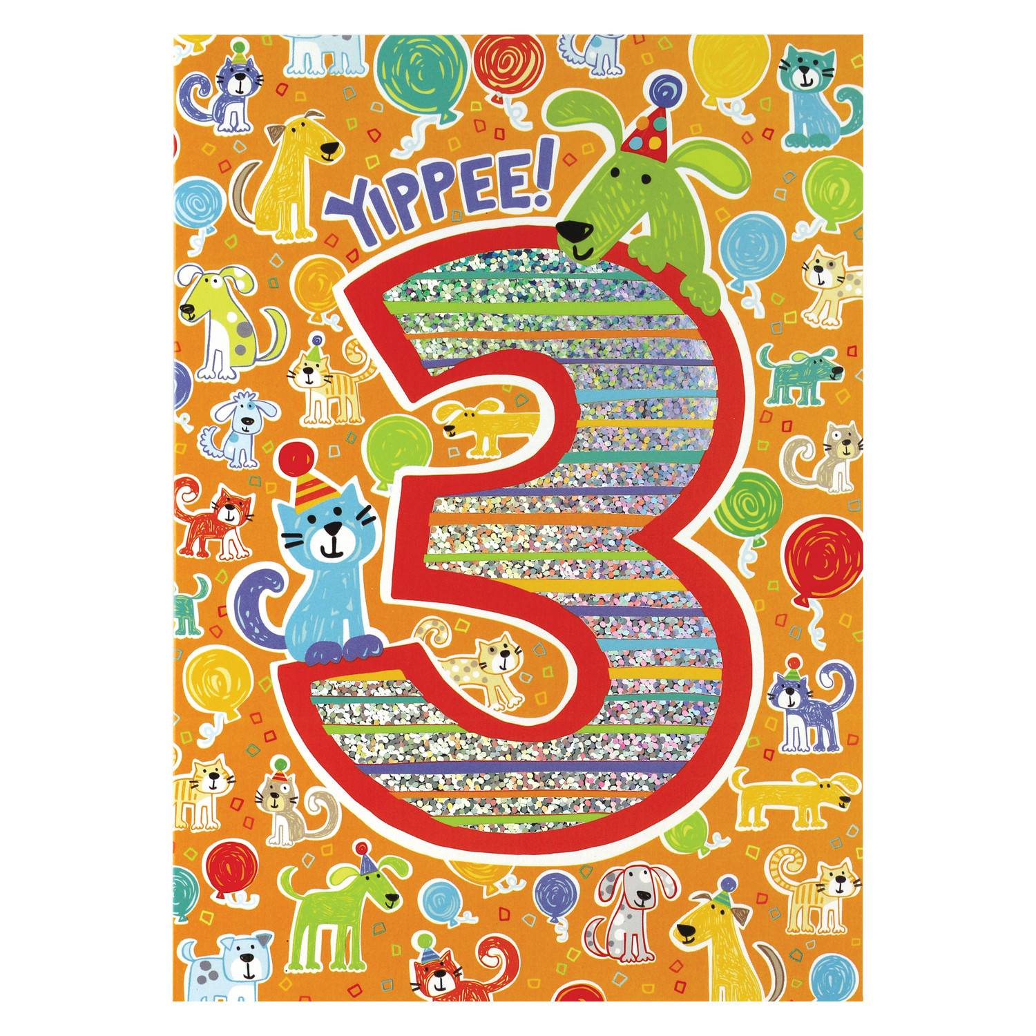 Age 3 Birthday Card