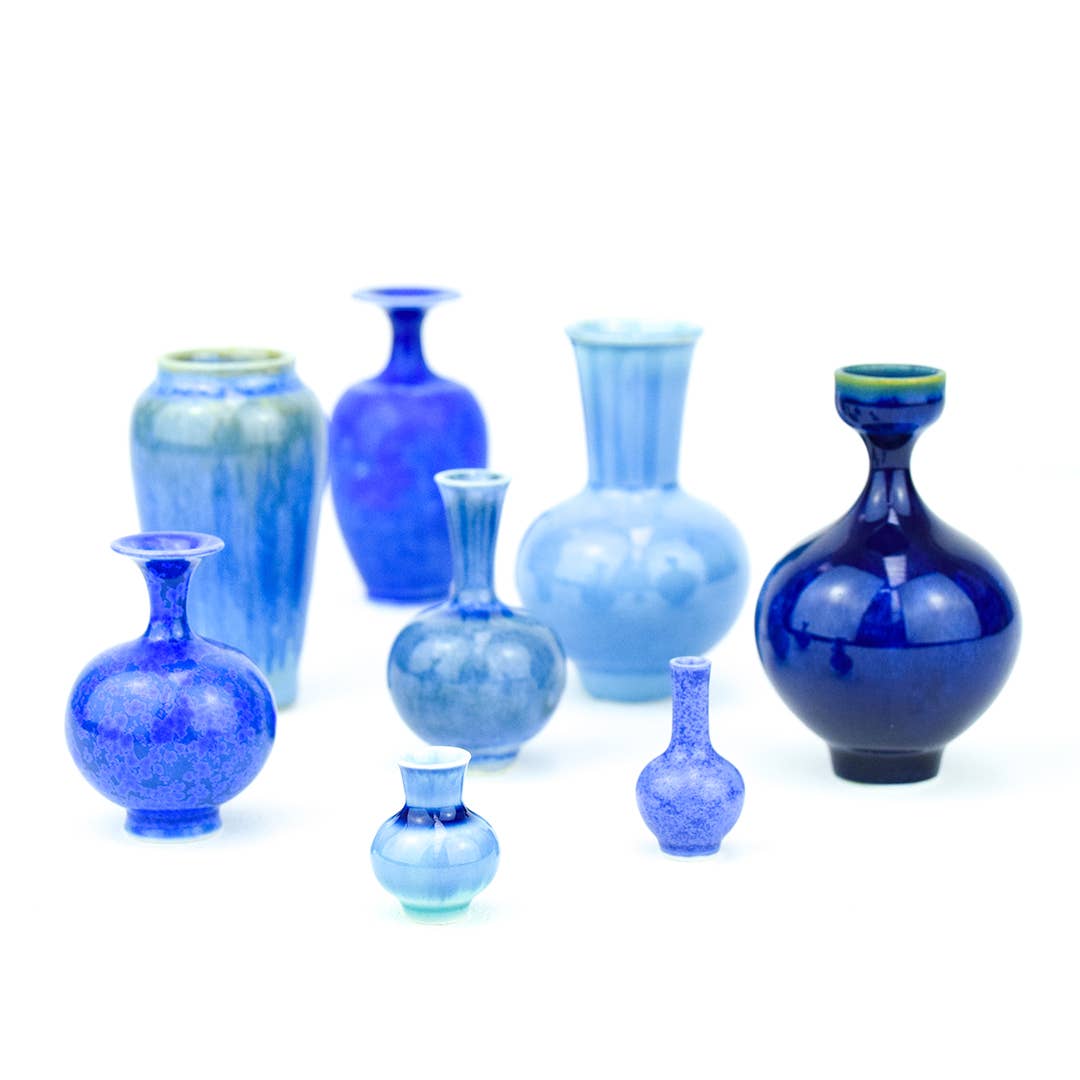 Miniature Pot Blue: Small