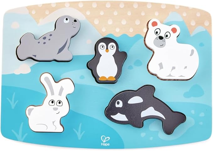Hape Polar Animal Tactile Puzzle