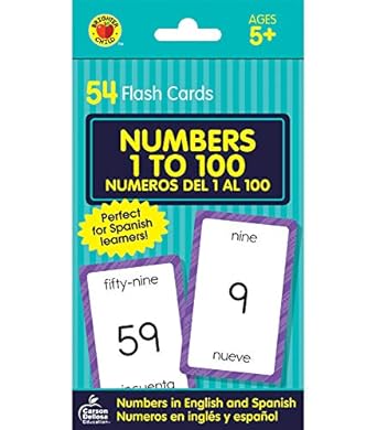 Carson Dellosa Numbers 1 To 100 English And Spanish