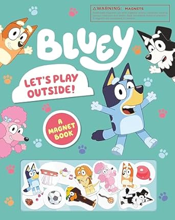 Bluey Let's Play Outside Magnet Book