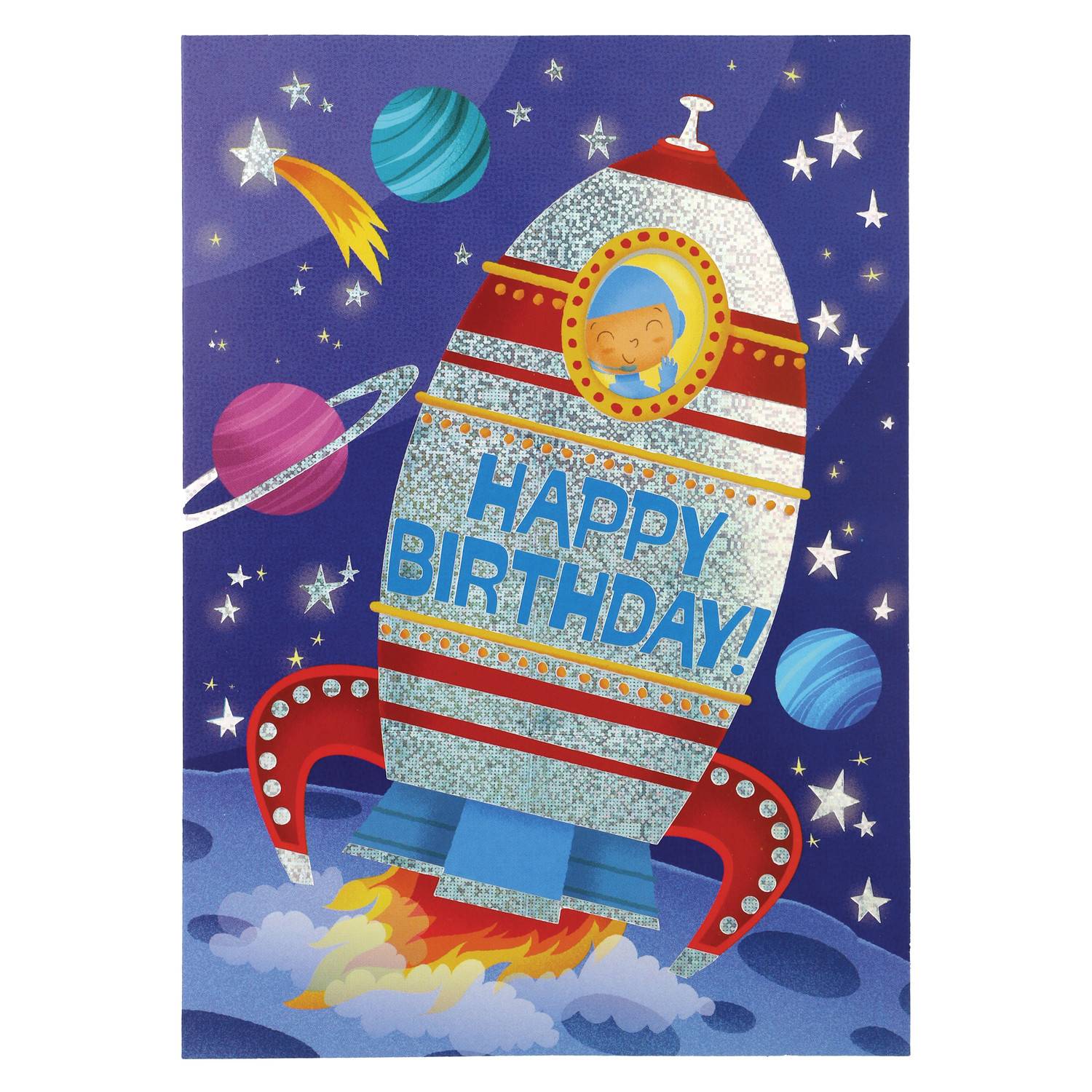 Spaceship Foil Card