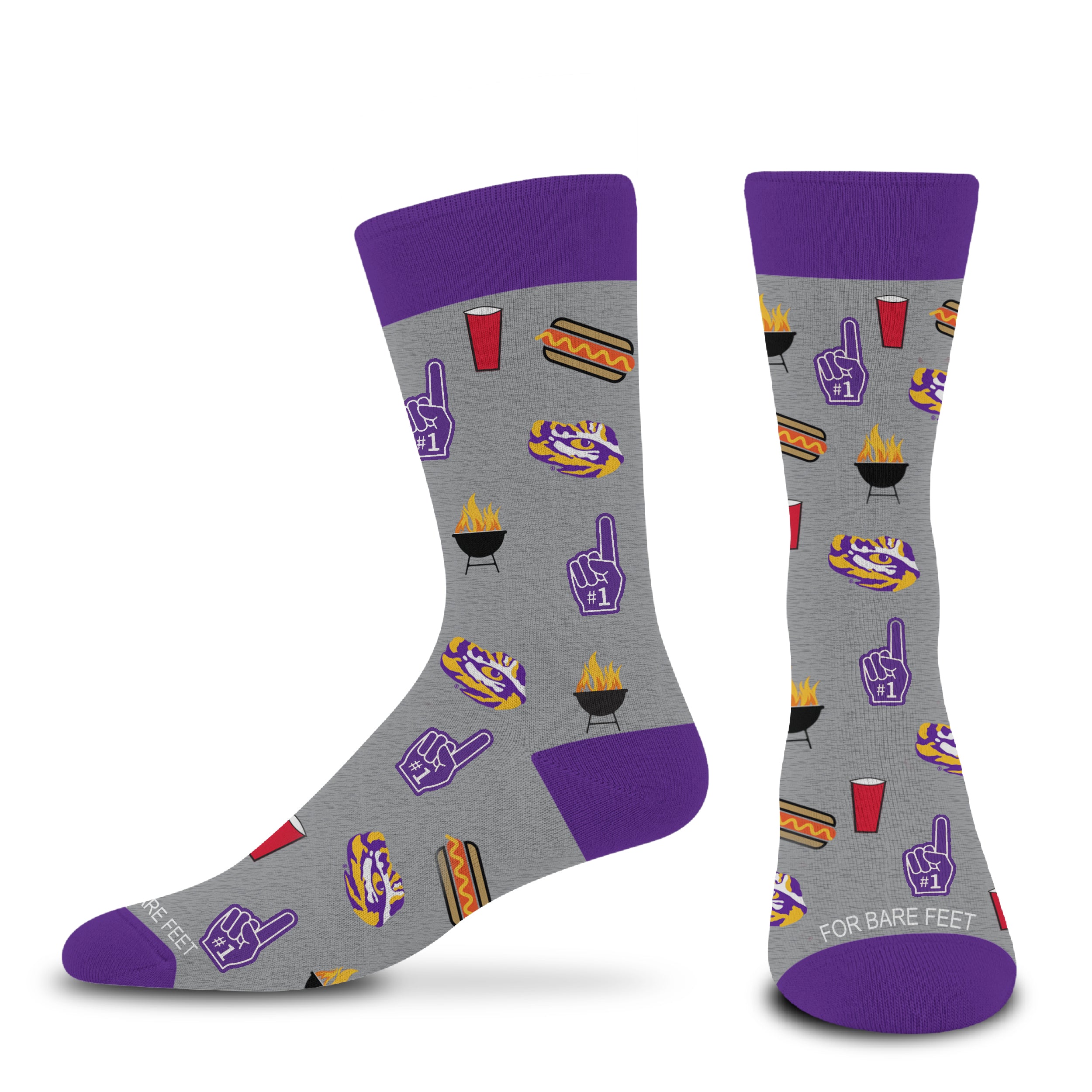 LSU Tigers - Tailgate Dress Socks