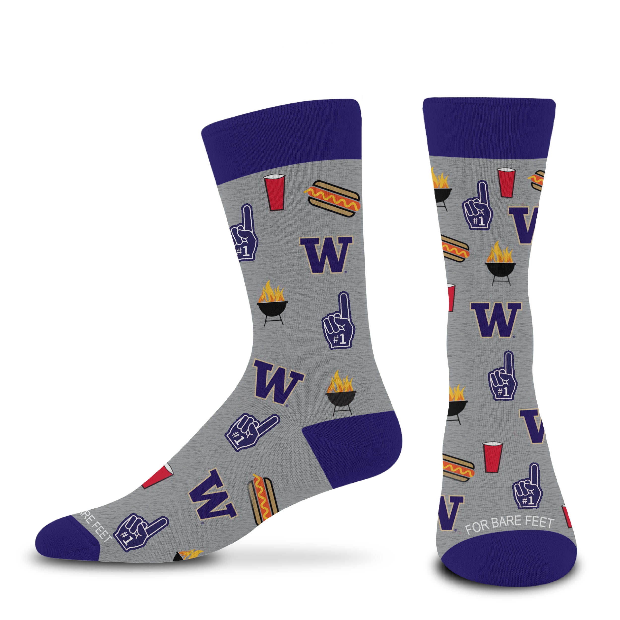 Washington Huskies - Tailgate Dress Socks