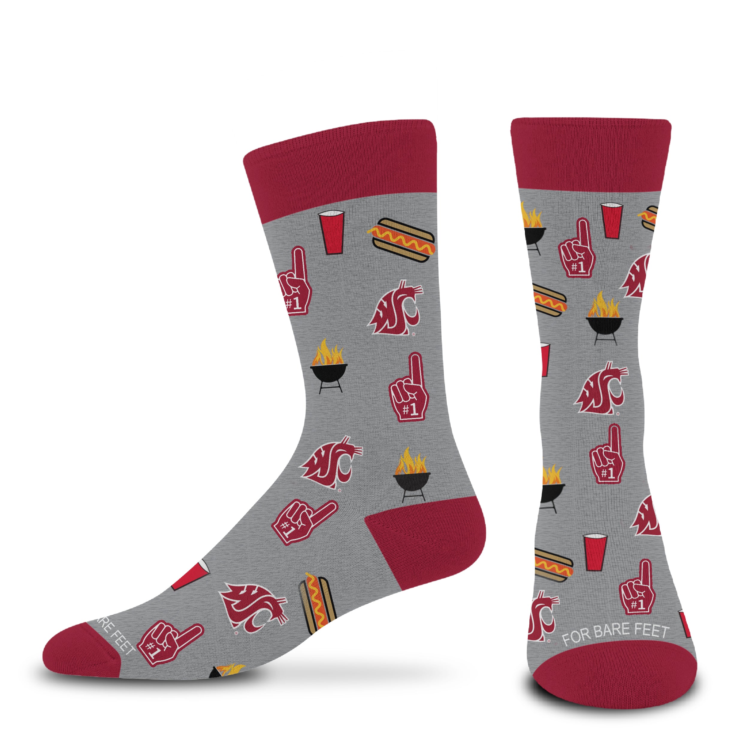 Washington State Cougars- Tailgate Dress Socks
