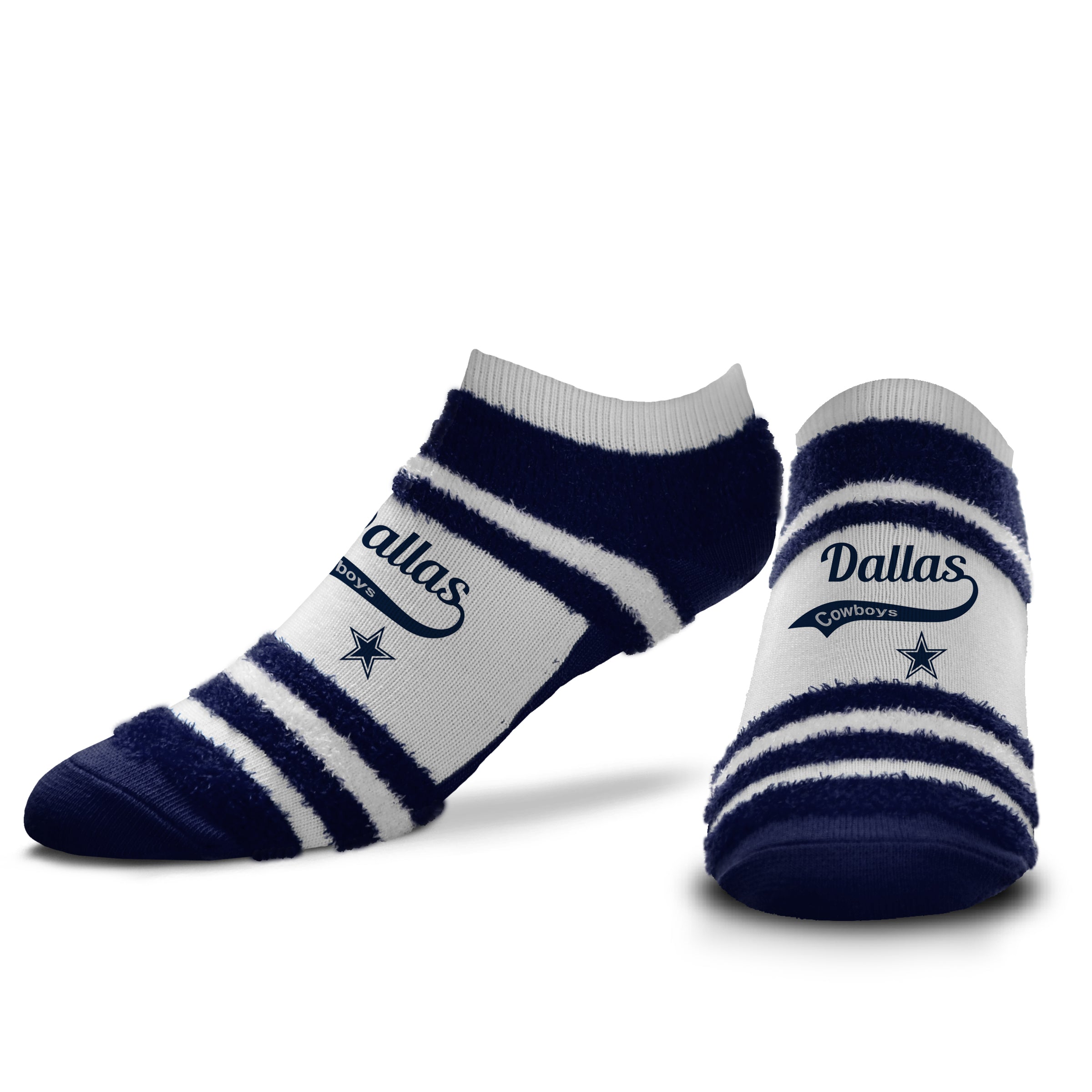 Dallas Cowboys - Block Stripe Tail Swoop Socks