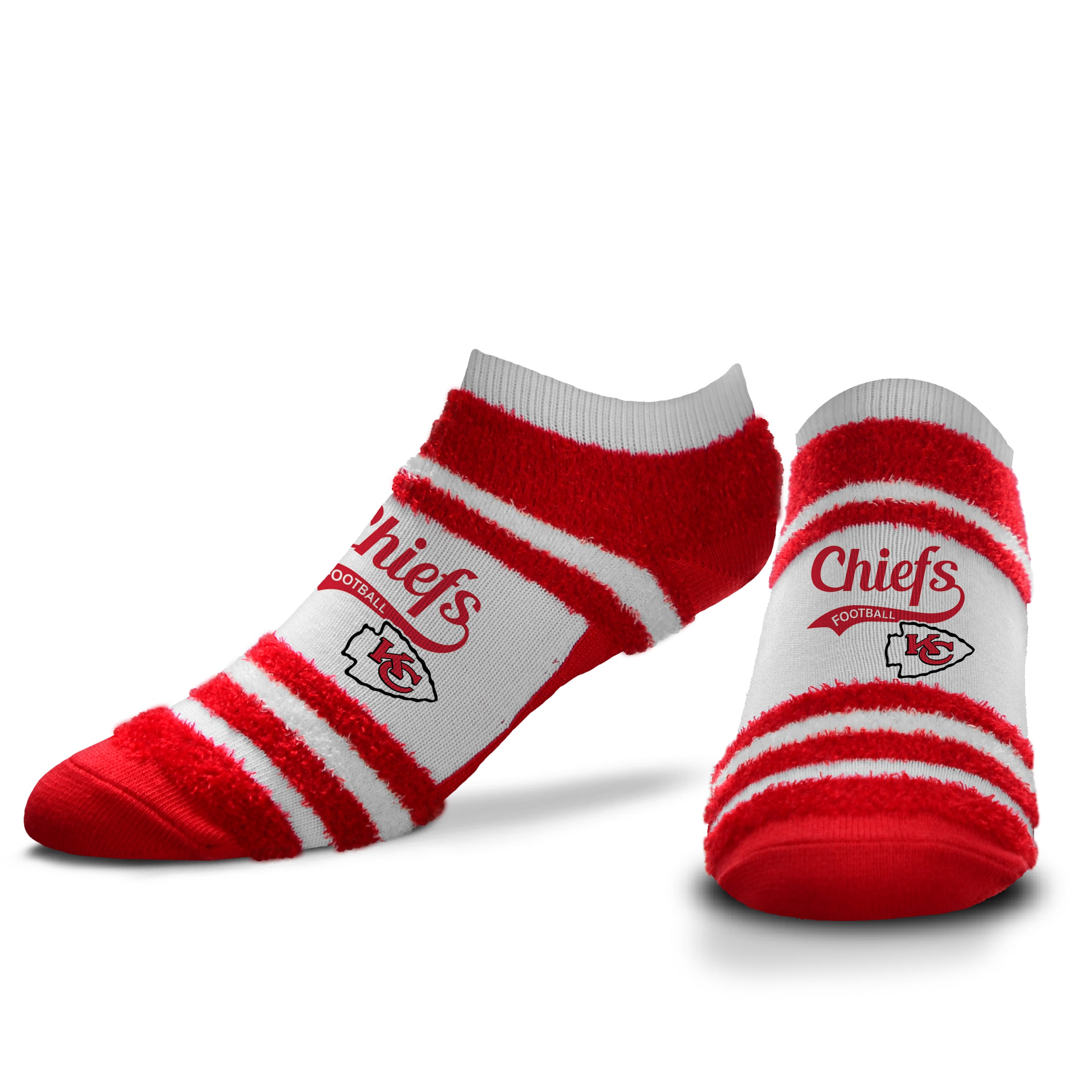 Kansas City Chiefs - Block Stripe Tail Swoop Socks