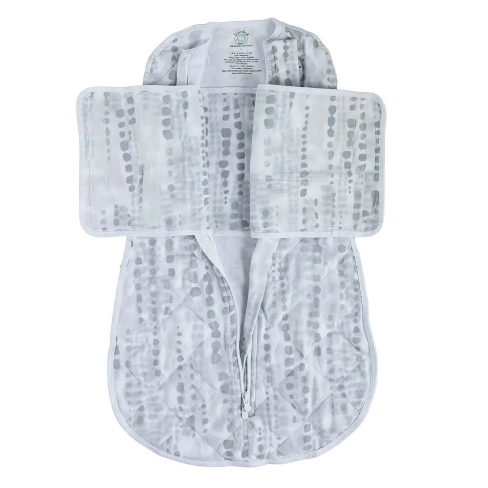 Dream Weighted Swaddle, Pebble Grey Shibori, Size 0-6 Months