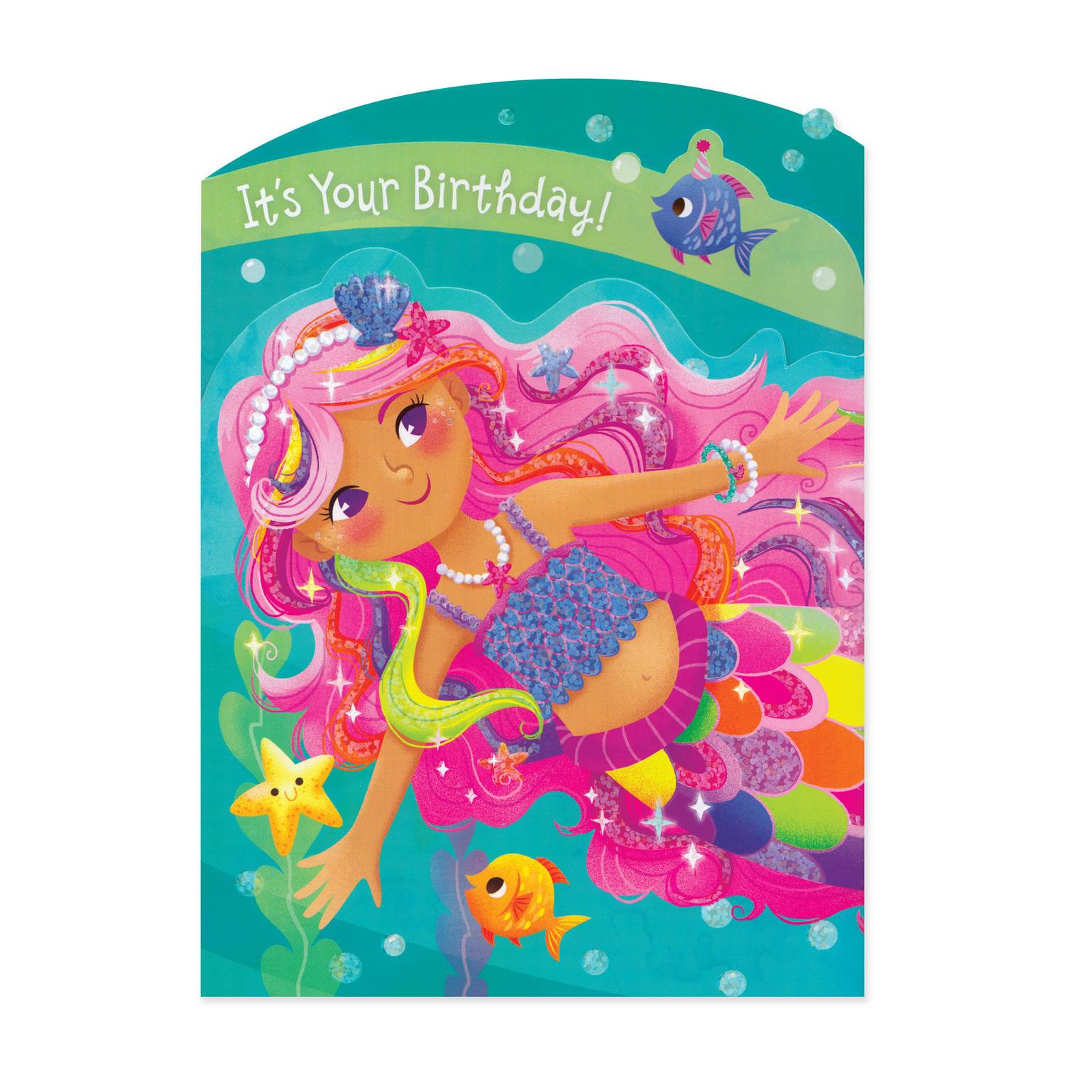 Tri-fold Mermaid Card