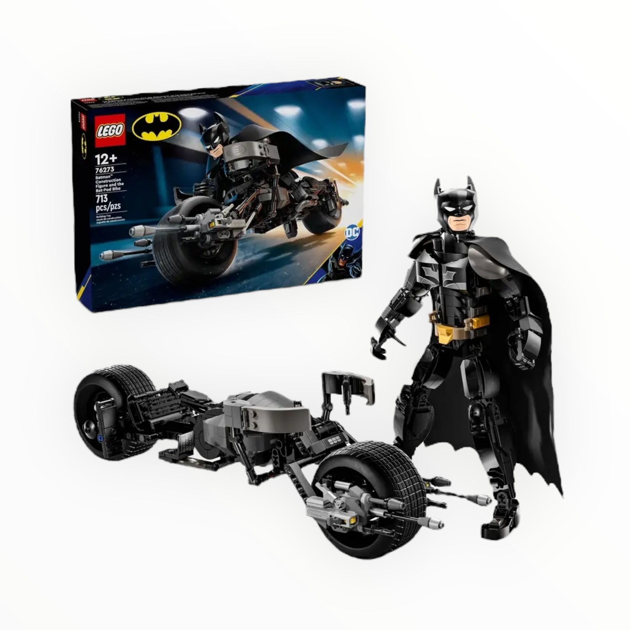 76273 DC Batman Construction Figure and the Bat-Pod Bike