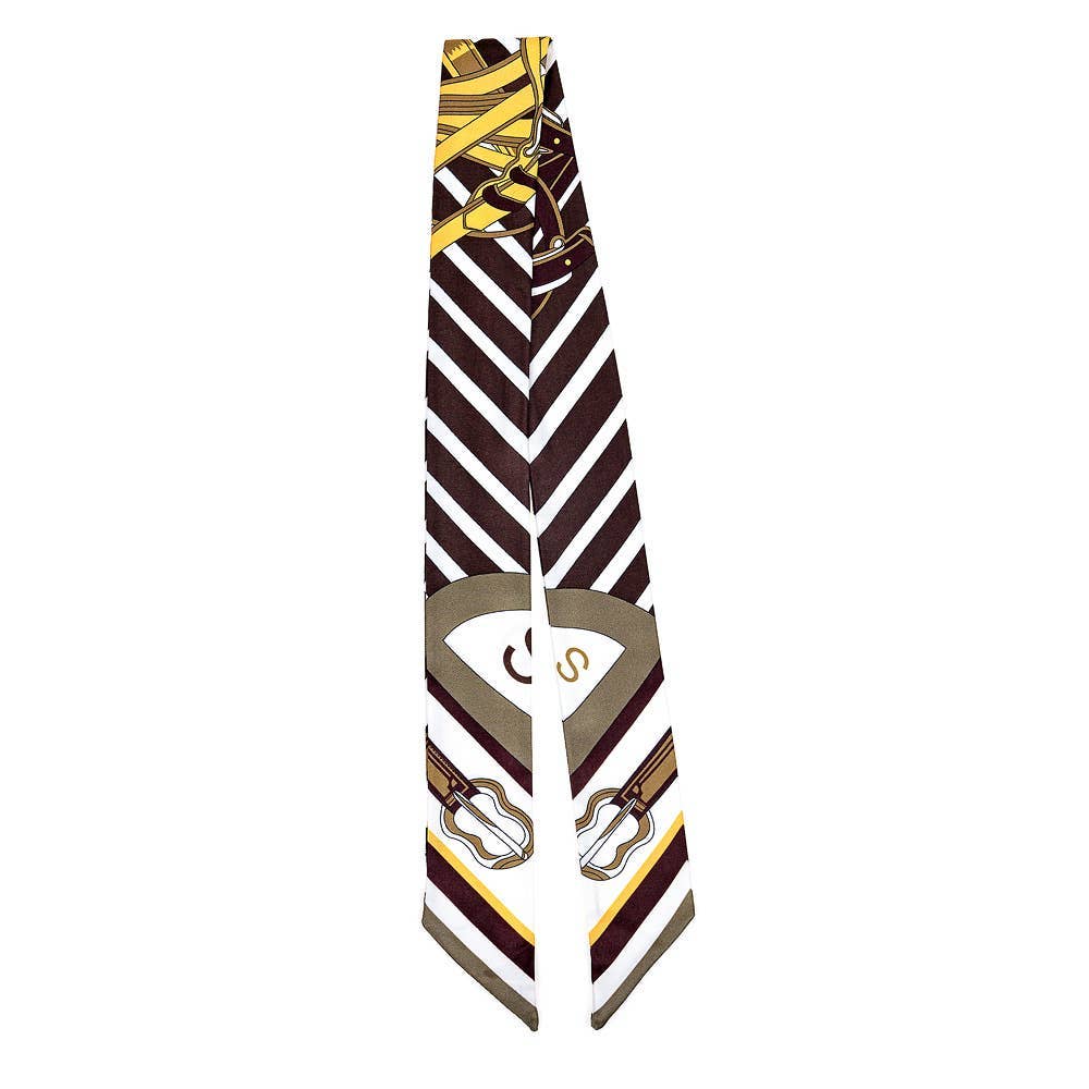 Triple Crown Mini Scarf: Brown