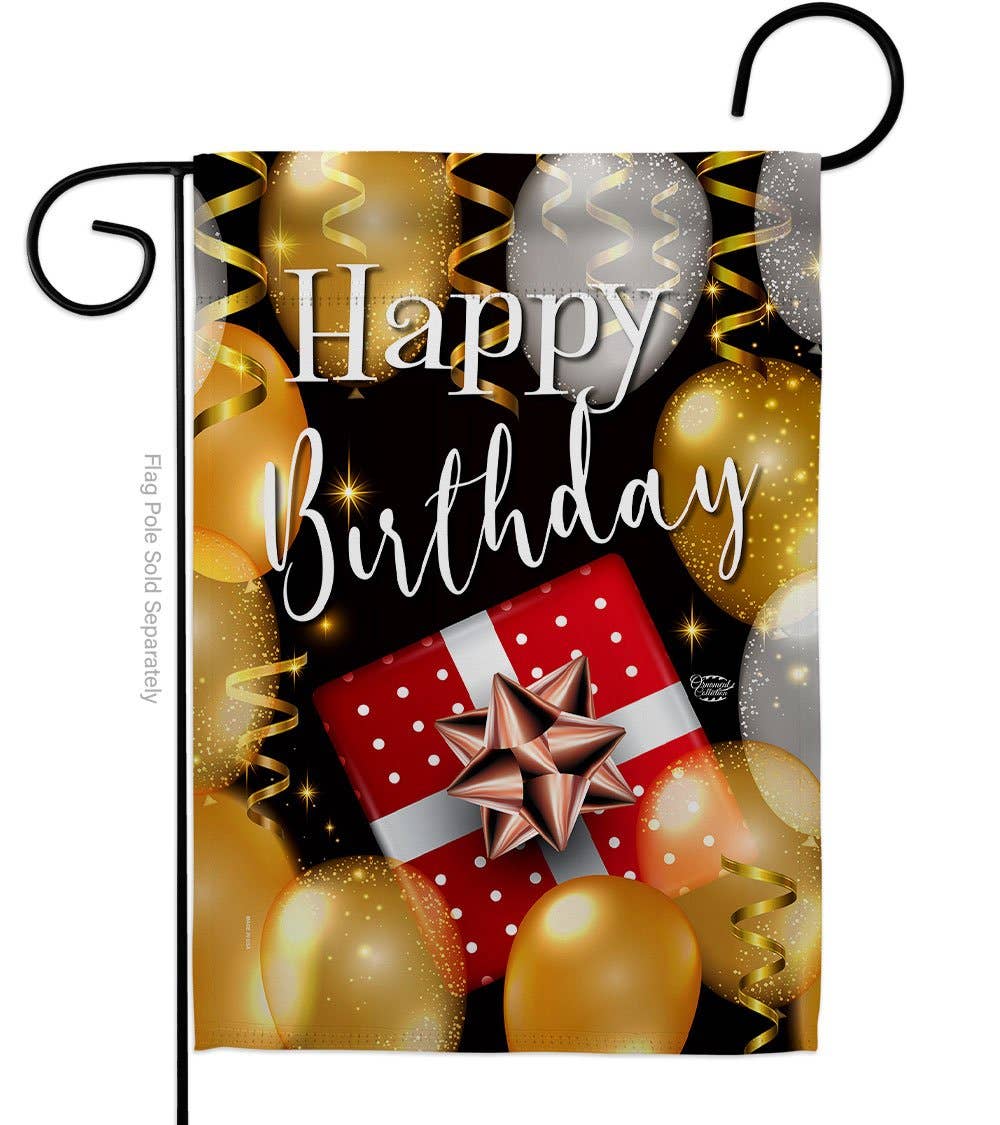 "Happy Birthday" Celebration Garden Flag