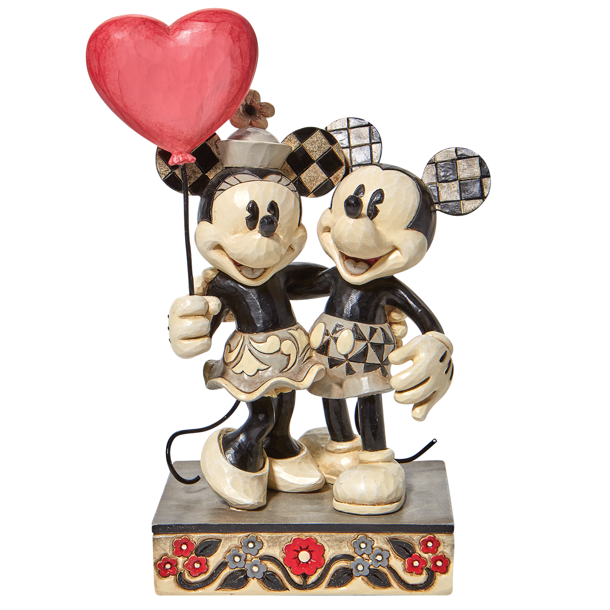 Mickey and Minnie Heart Balloon by Jim Shore