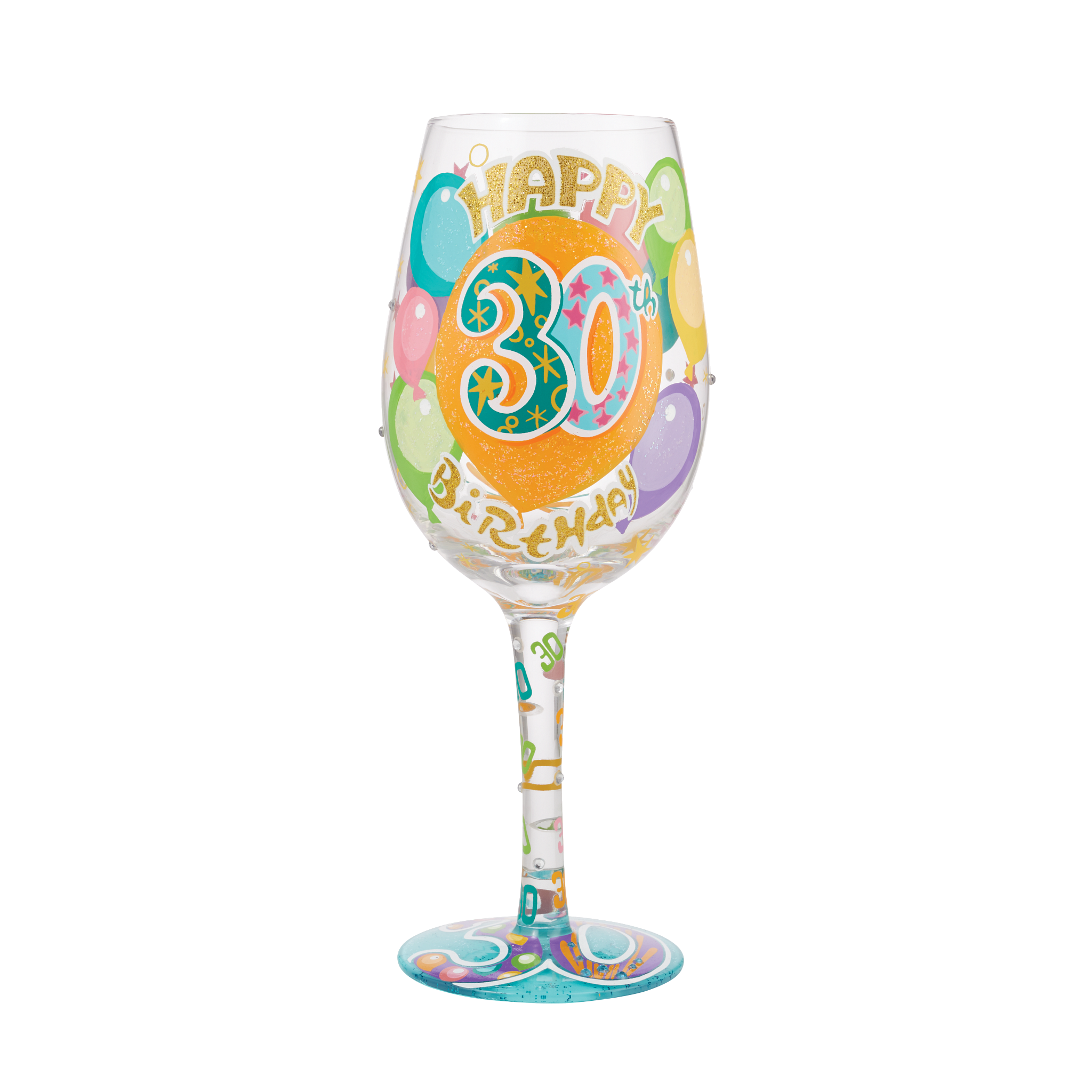 30th Birthday Lolita Wine Glass
