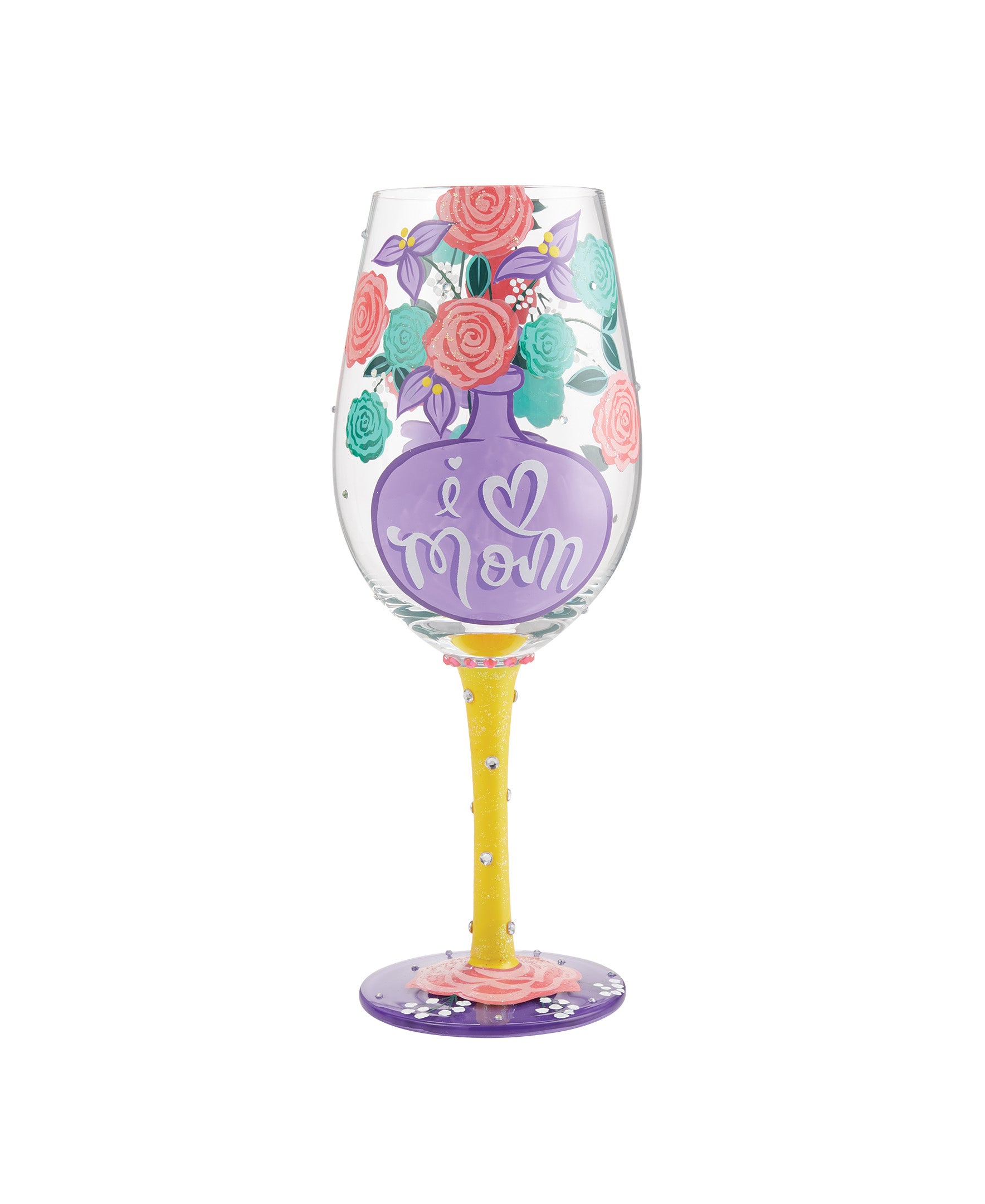 I Heart Mom Hallmark Exclusive Lolita Wine Glass