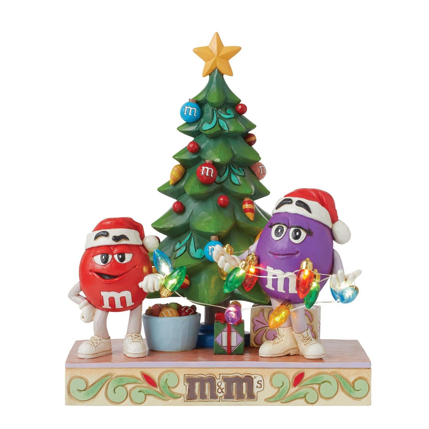 M&M'S Purple & Red Tree by Jim Shore