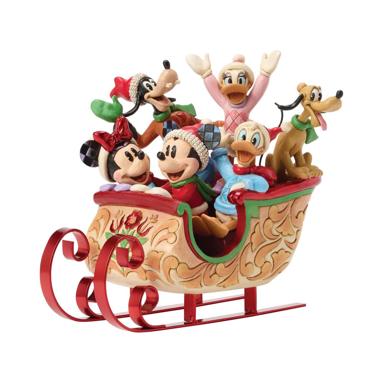 Mickey & Friends Sleigh by Jim Shore