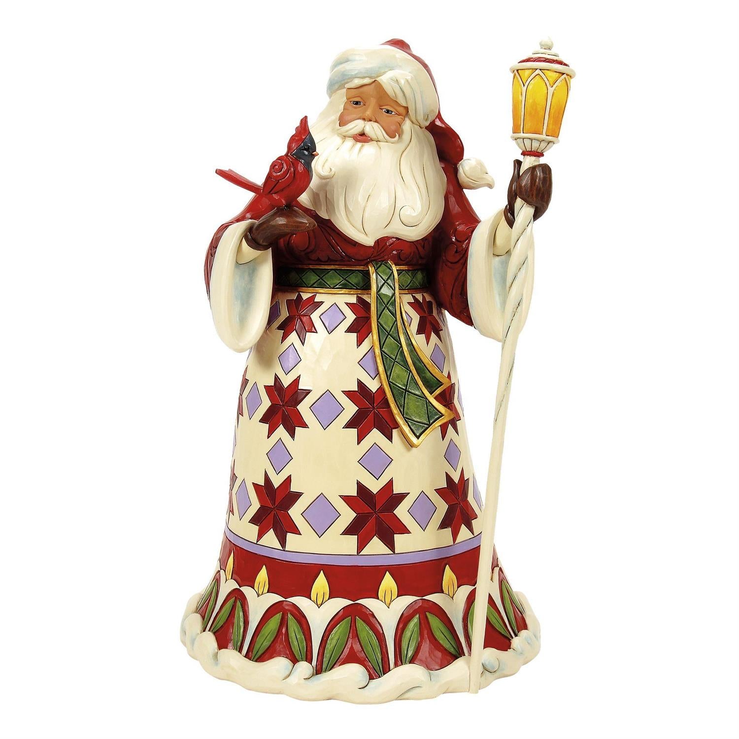 Santa Cardinal on Hand by Jim Shore