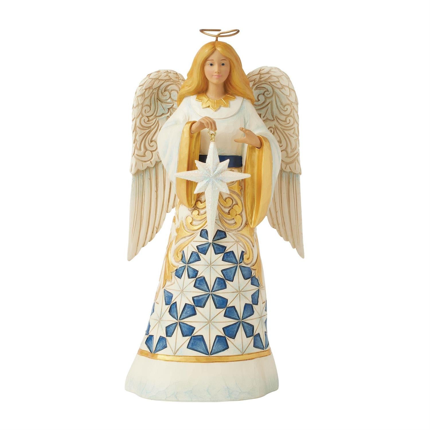 Blue & Gold Angel by Jim Shore