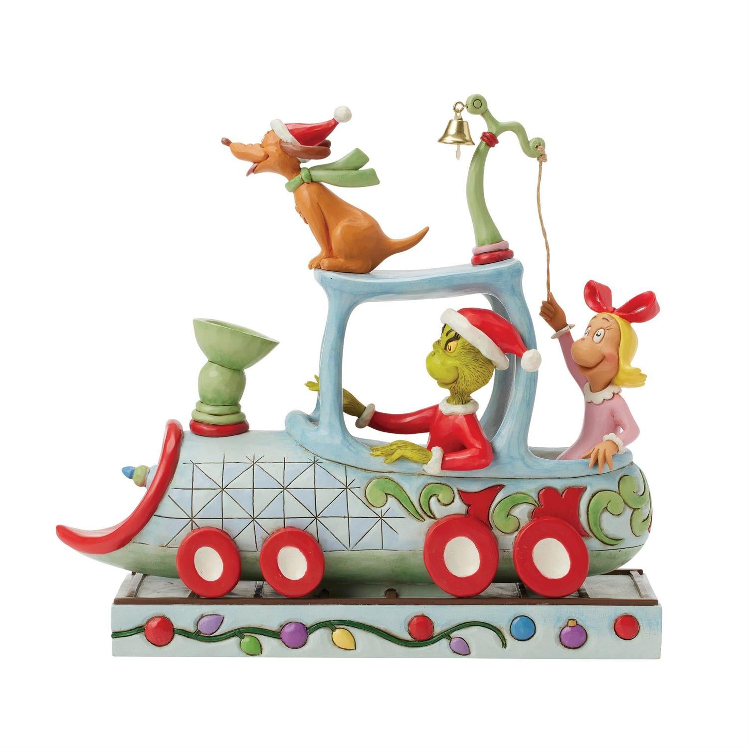 Grinch, Max and Cindy on Train by Jim Shore