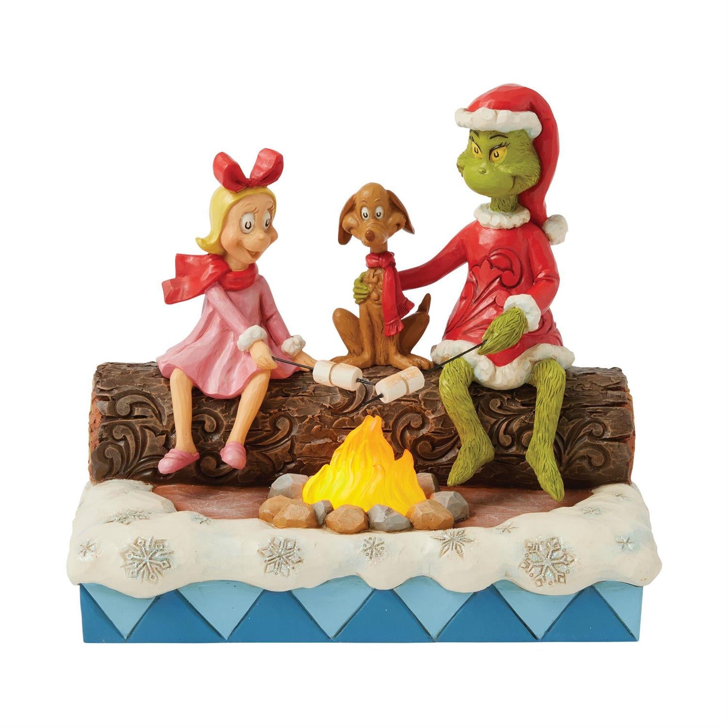 Grinch, Max, Cindy Roasting by Jim Shore